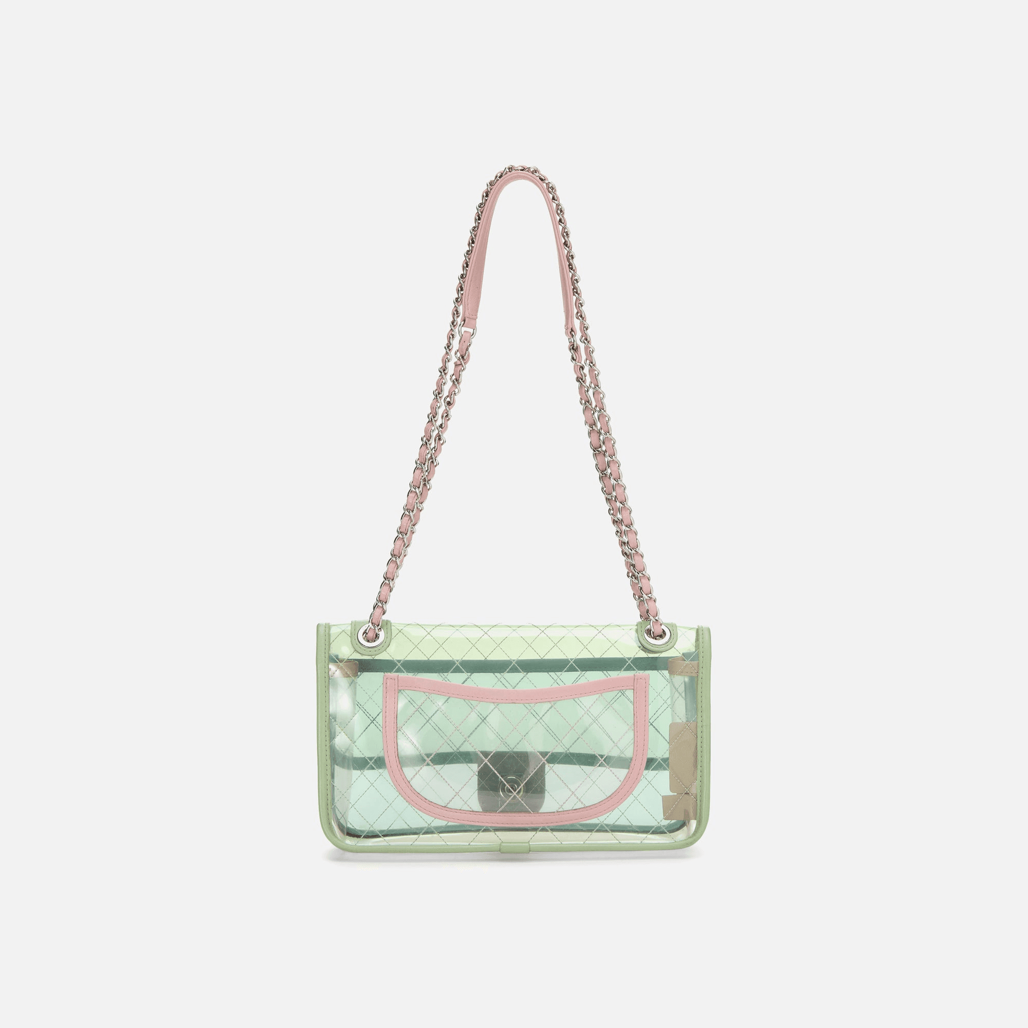 WGACA Chanel Multi Vinyl Coco Splash Flap Medium - Multi — Image 3