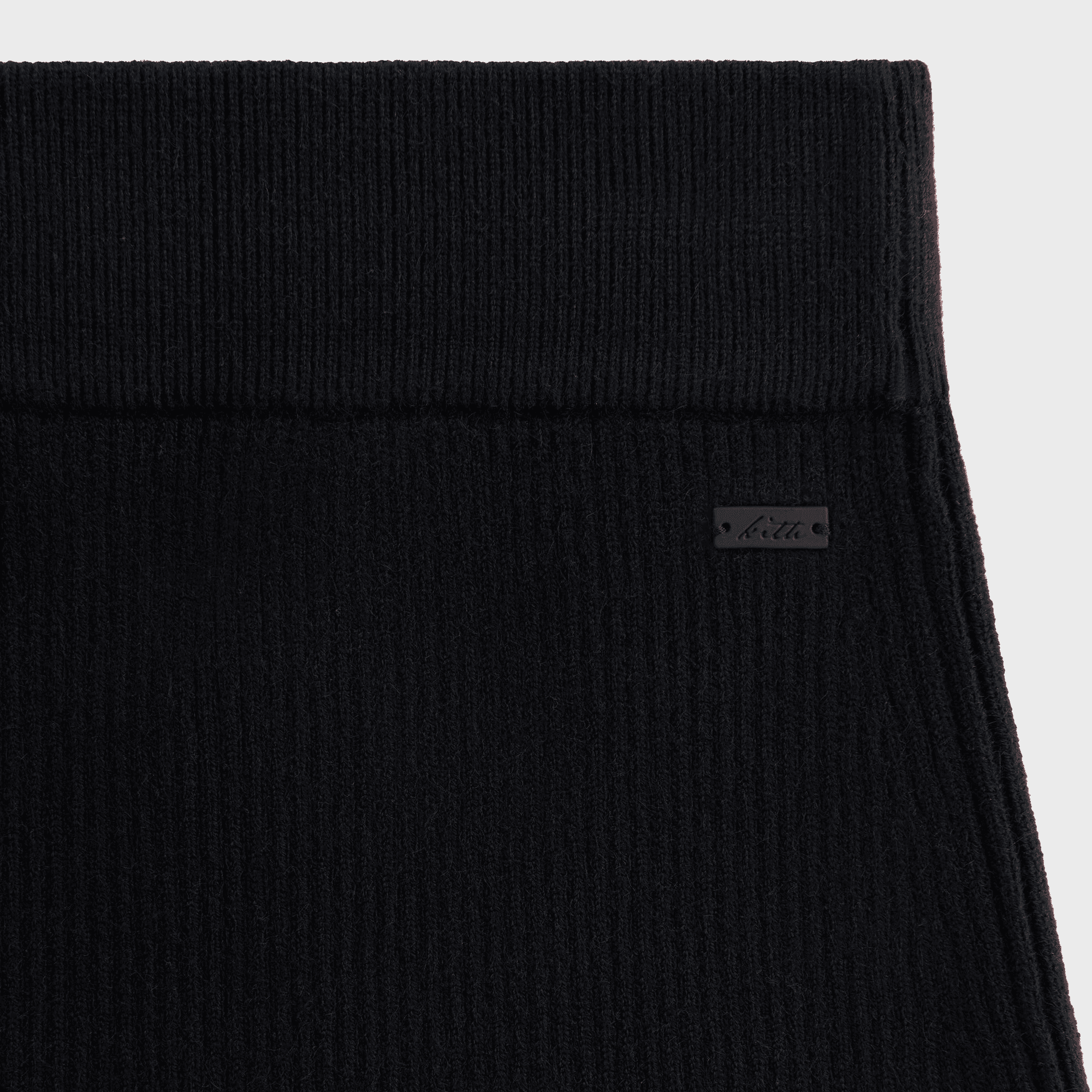Kith Women Arys Asymmetrical Zip Mini Skirt - Black — Image 4