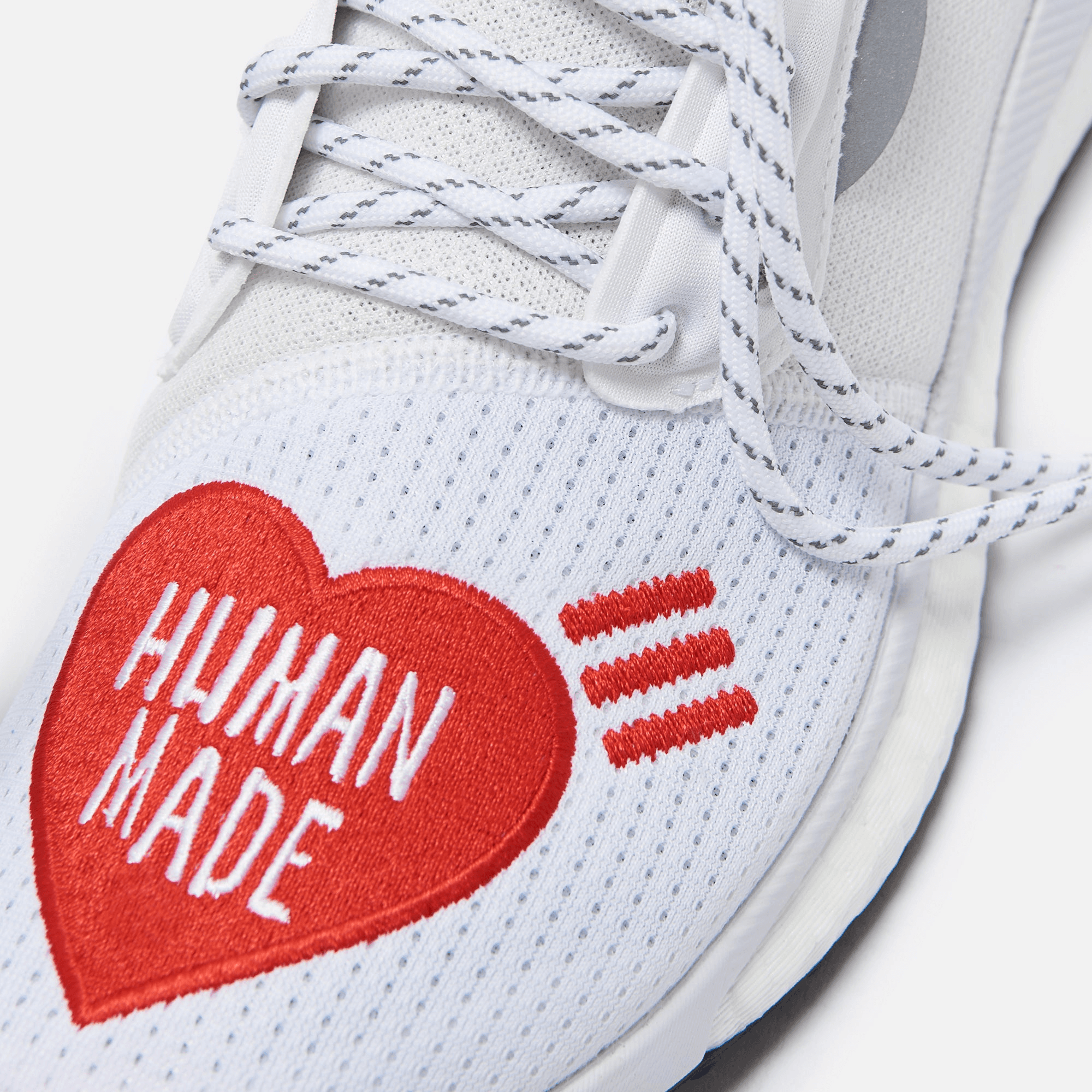 adidas Consortium x Human Made x Pharrell Williams Solar Hu -  White / Core Black / Scarlet — Image 2
