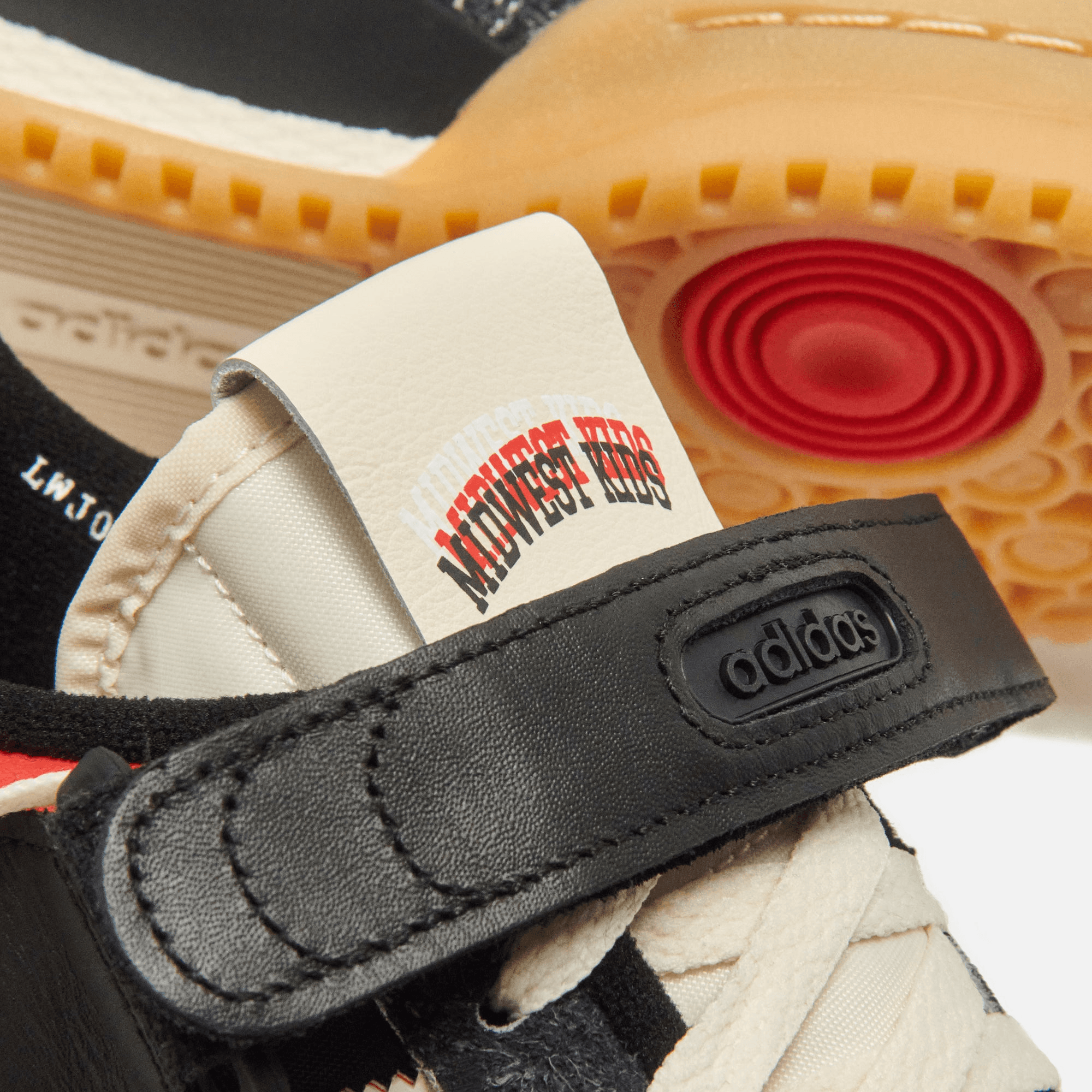 adidas Consortium Forum 84 Lo x Midwest Kids - Black / Off White / Red — Image 3