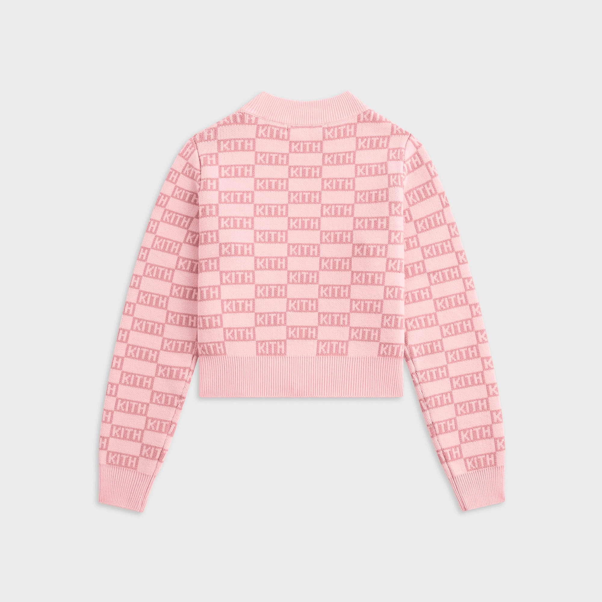 Kith Kids Monogram Mockneck Cropped Sweater - Affection — Image 4