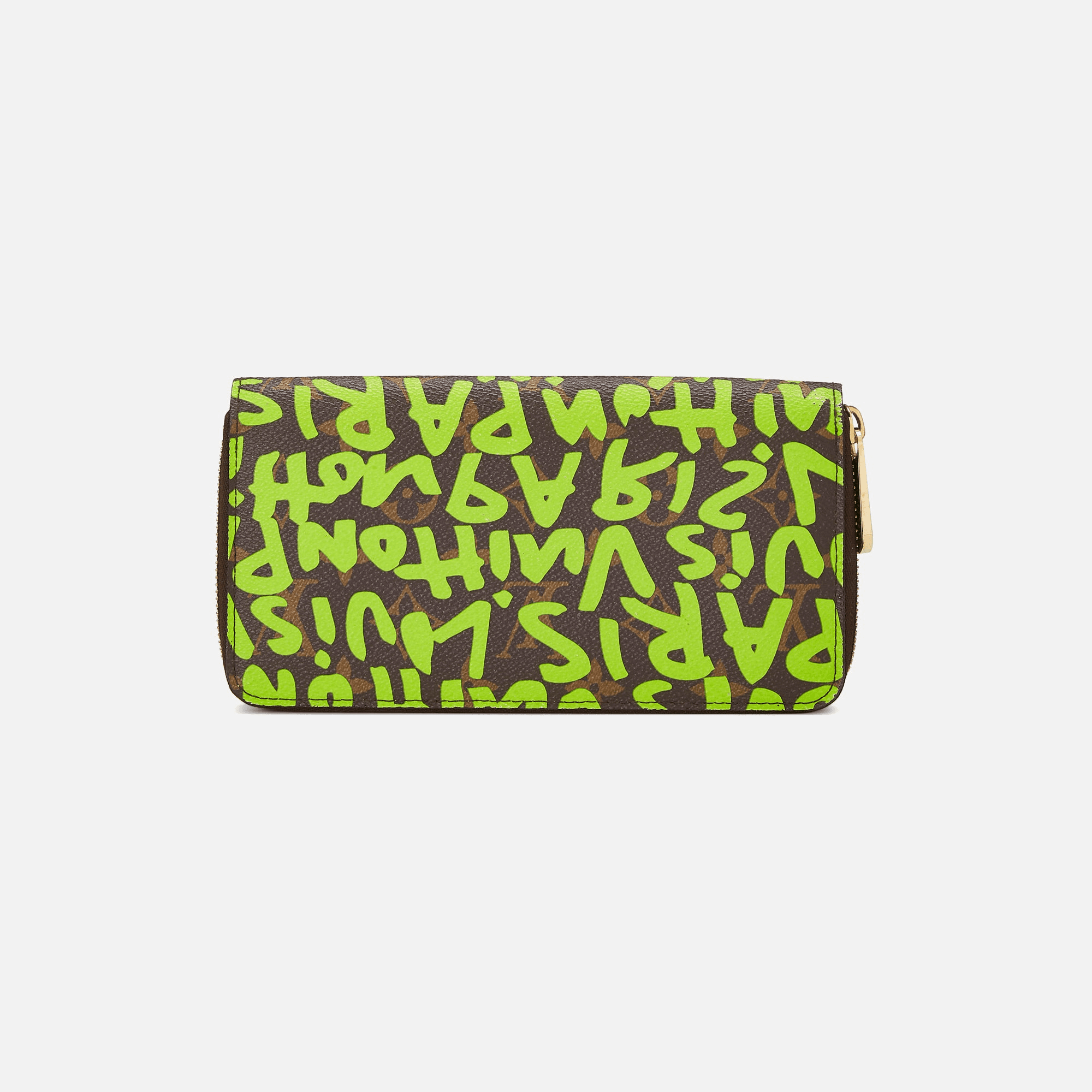 WGACA Louis Vuitton Sprouse Zippy Continental Wallet - Lime — Image 3