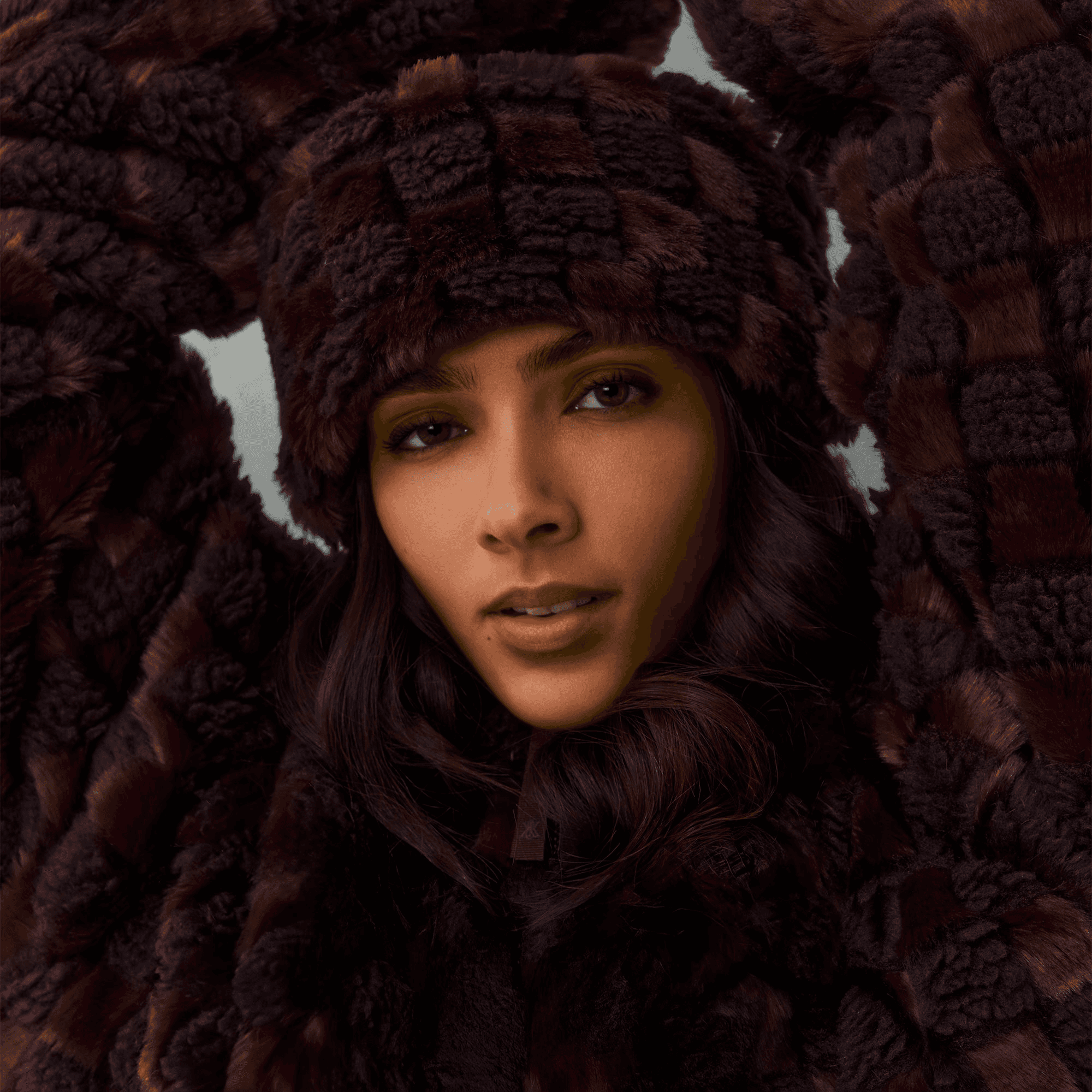 Kith Women Jacquard Fur Headband - Magma — Image 3
