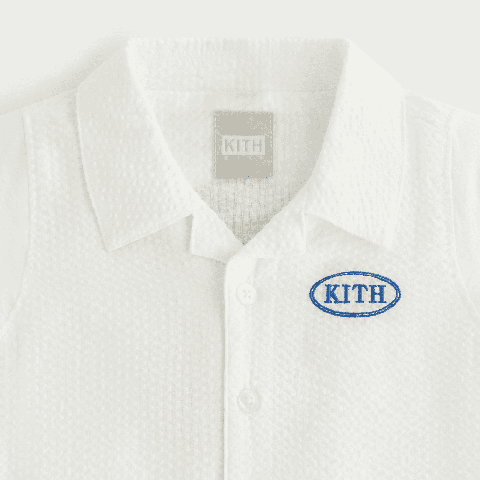 Kith Baby Seersucker Belmont Shortall - Silk — Image 3