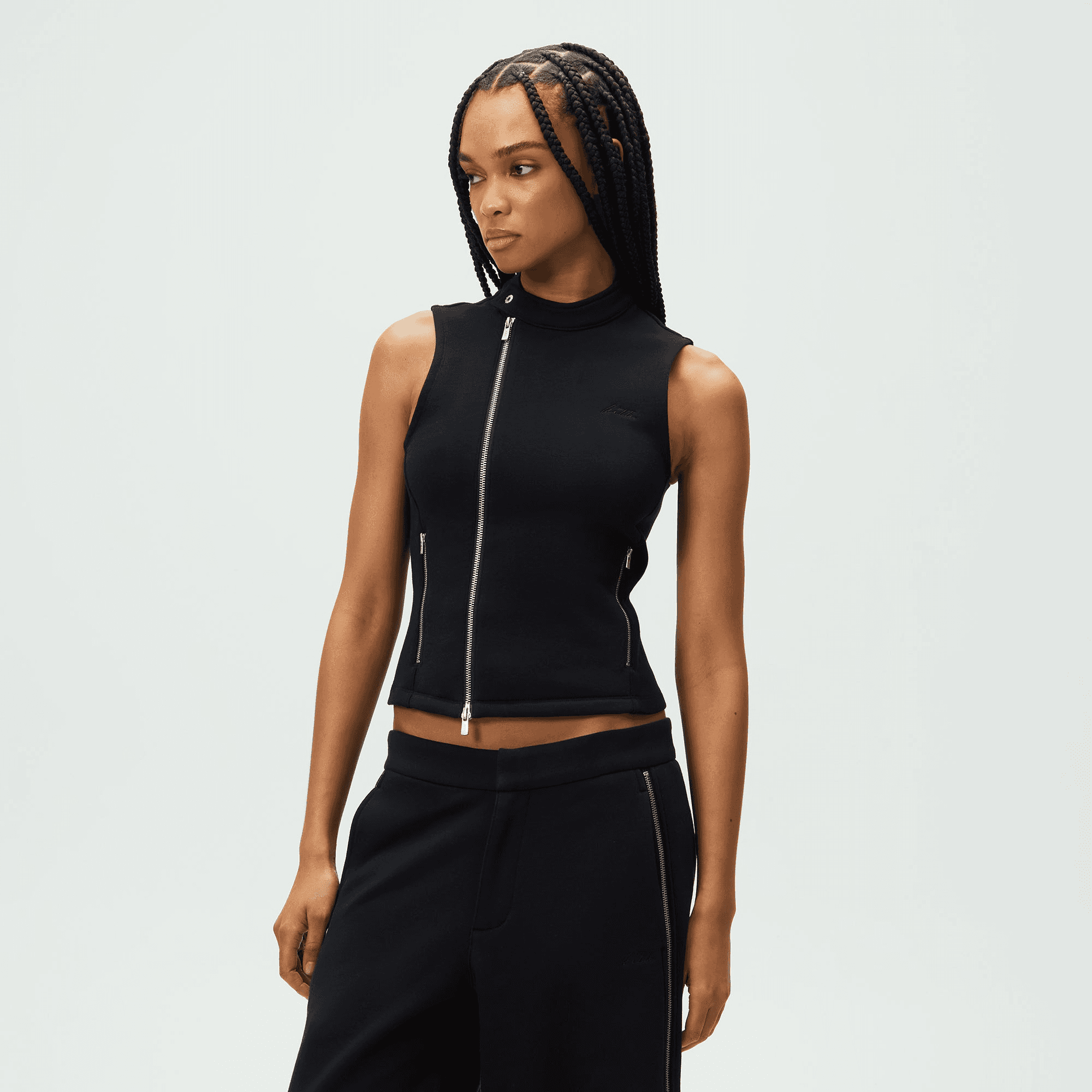 Kith Women Wrena Fleece Shell Tank - Black — Image 5