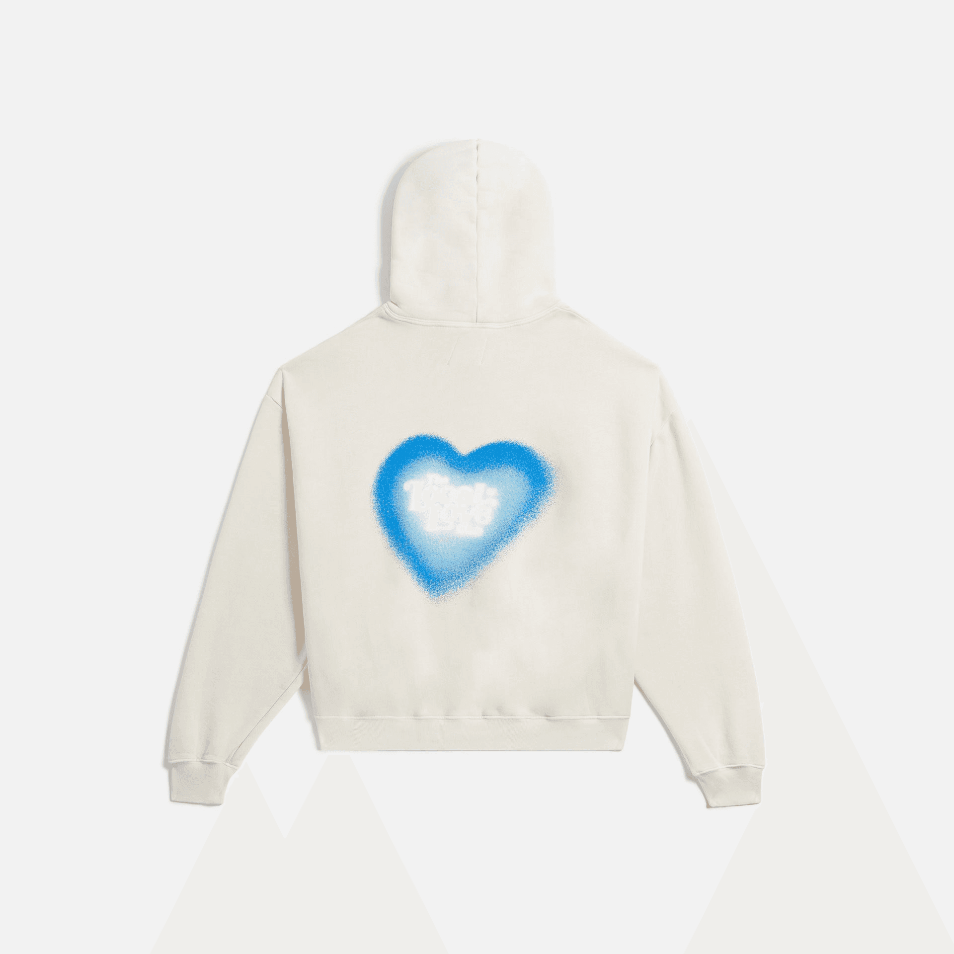 The Local Love Club Glowing Hearts Hoodie - Desert Khaki — Image 2