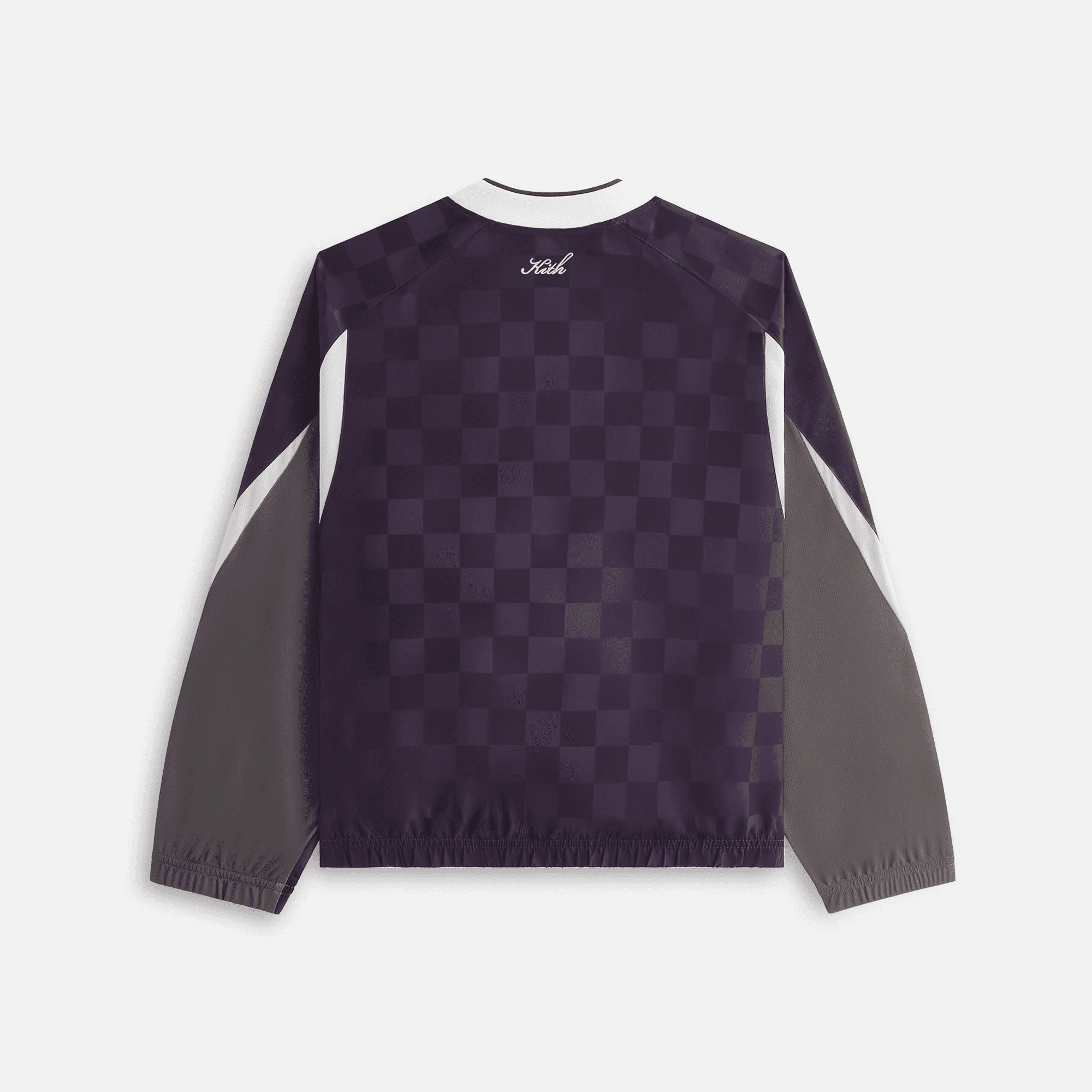 Kith Women Checkered Satin Dayton Combo Pullover - Nightshade — Image 7