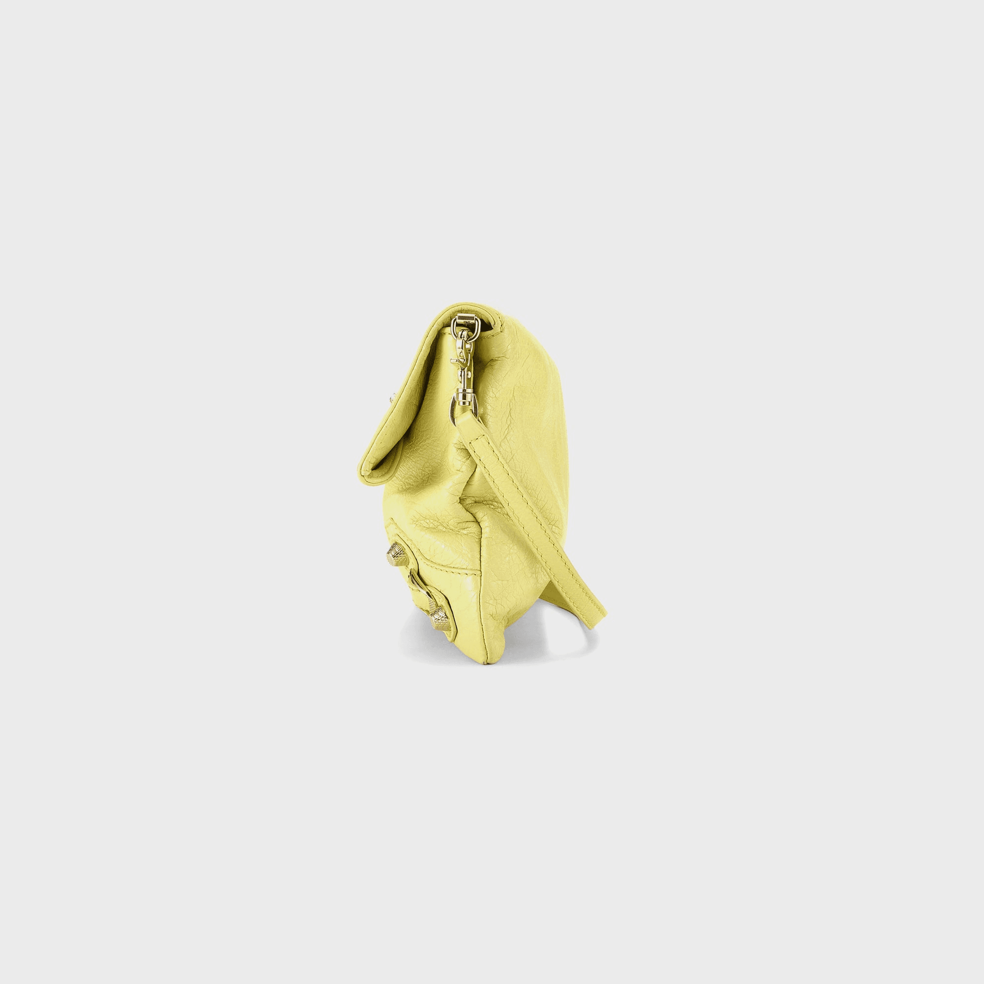 WGACA Balenciaga Giant12 Clutch Crossbody - Yellow Agneau — Image 5