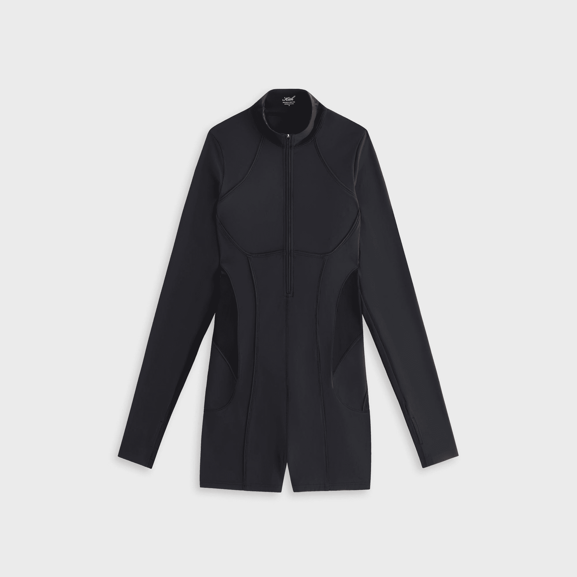 Kith Women Hani Active Long Sleeve Romper - Black