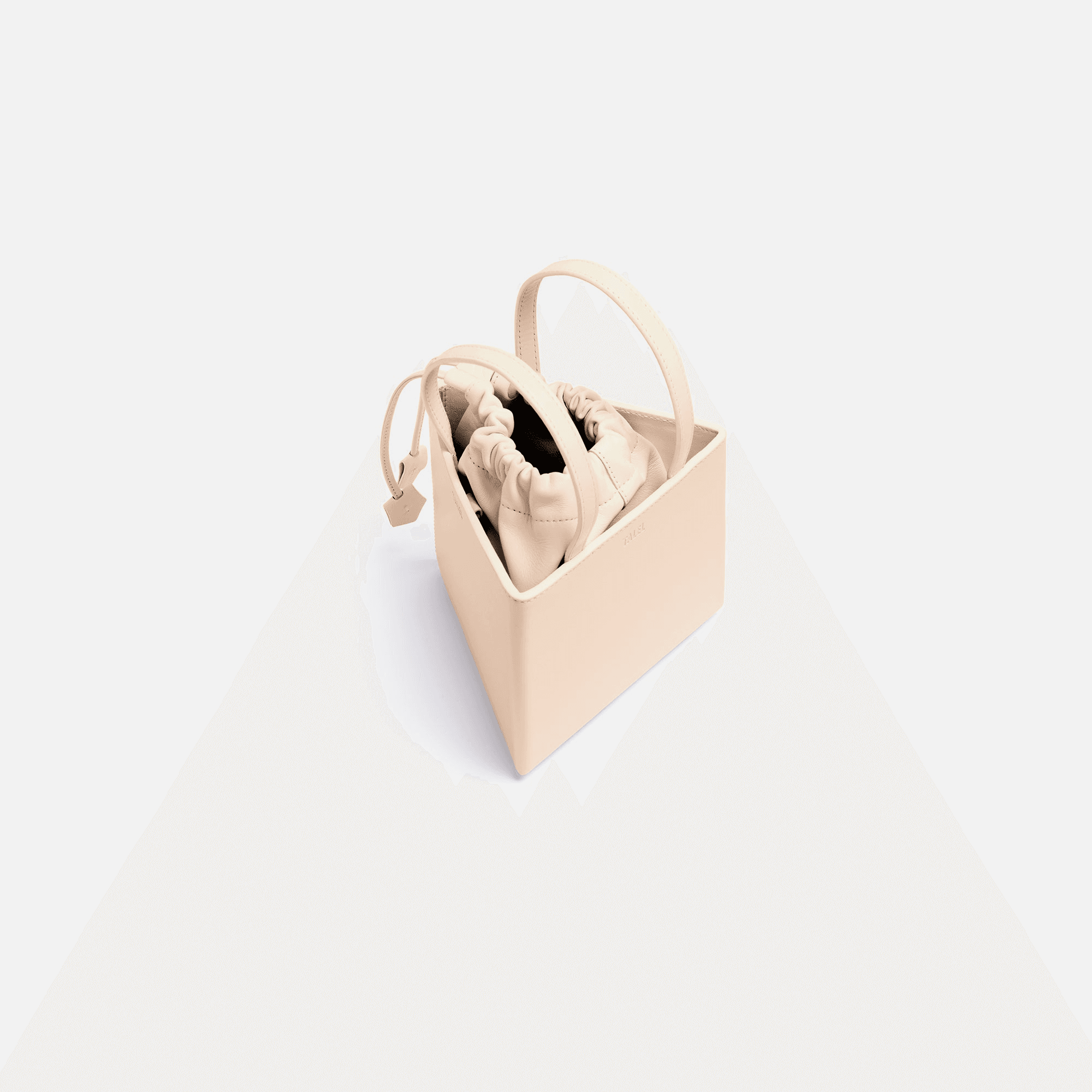 Talel Triangle Bag Small - Beige - Image 1