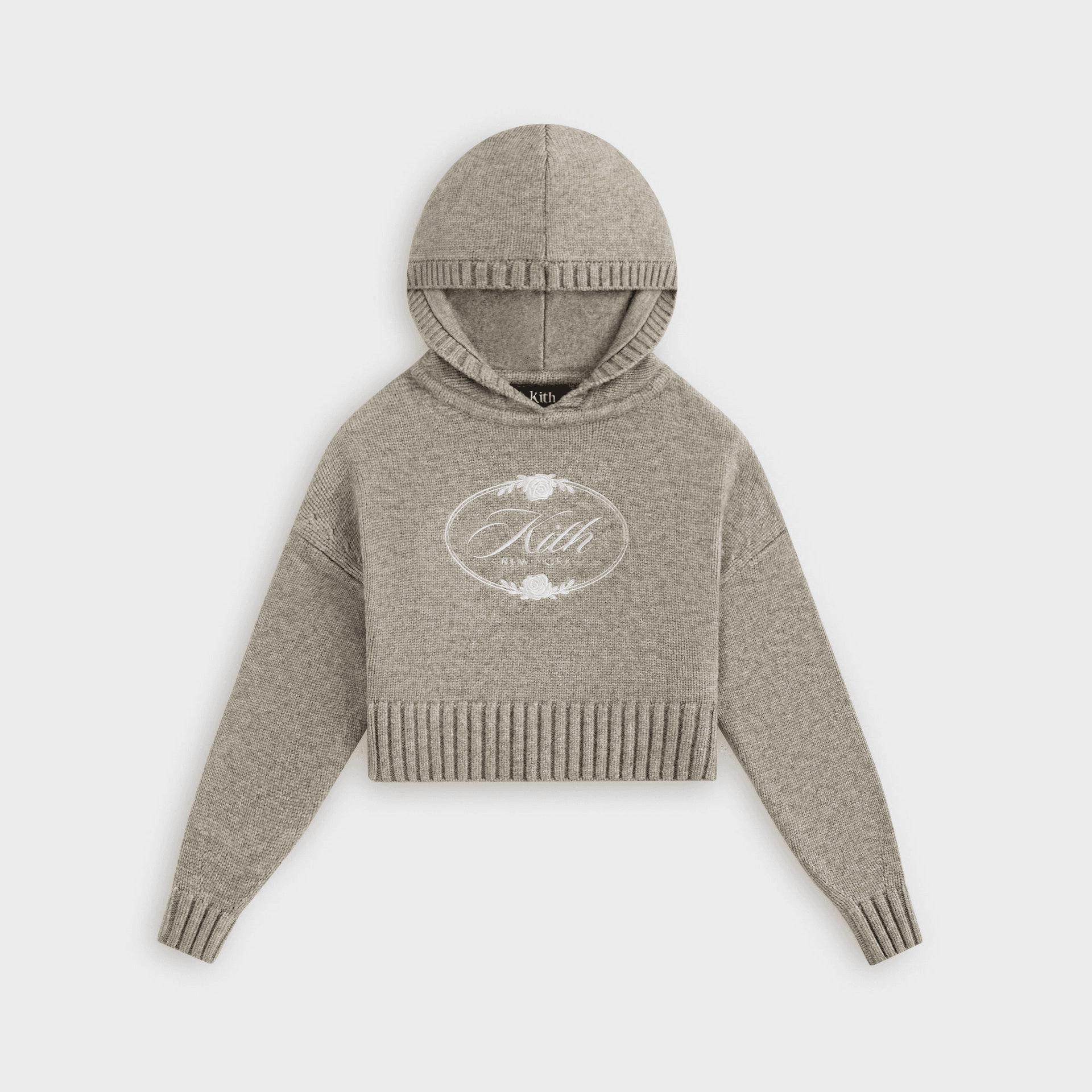 Kith Kids Cropped Celyse Sweater Hoodie - Graphite — Image 6