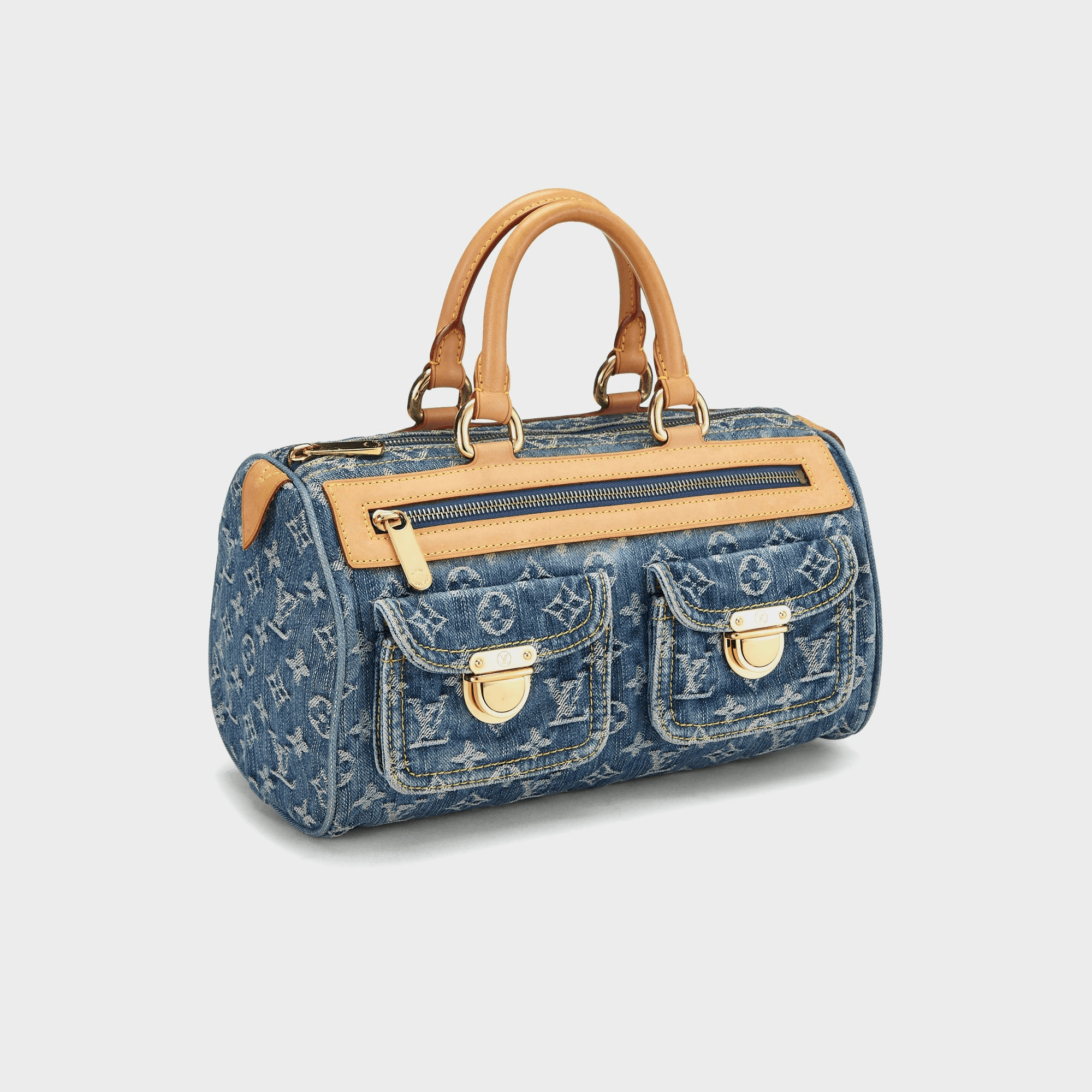 WGACA Louis Vuitton Denim Neo Speedy - Blue — Image 2