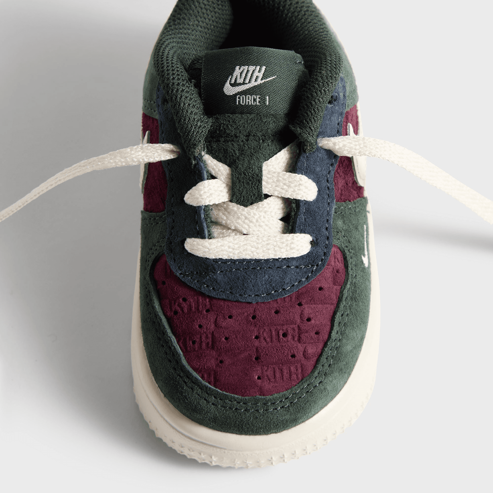 Kith for Nike TD Air Force 1 Low Lace - Night Maroon / Phantom — Image 3