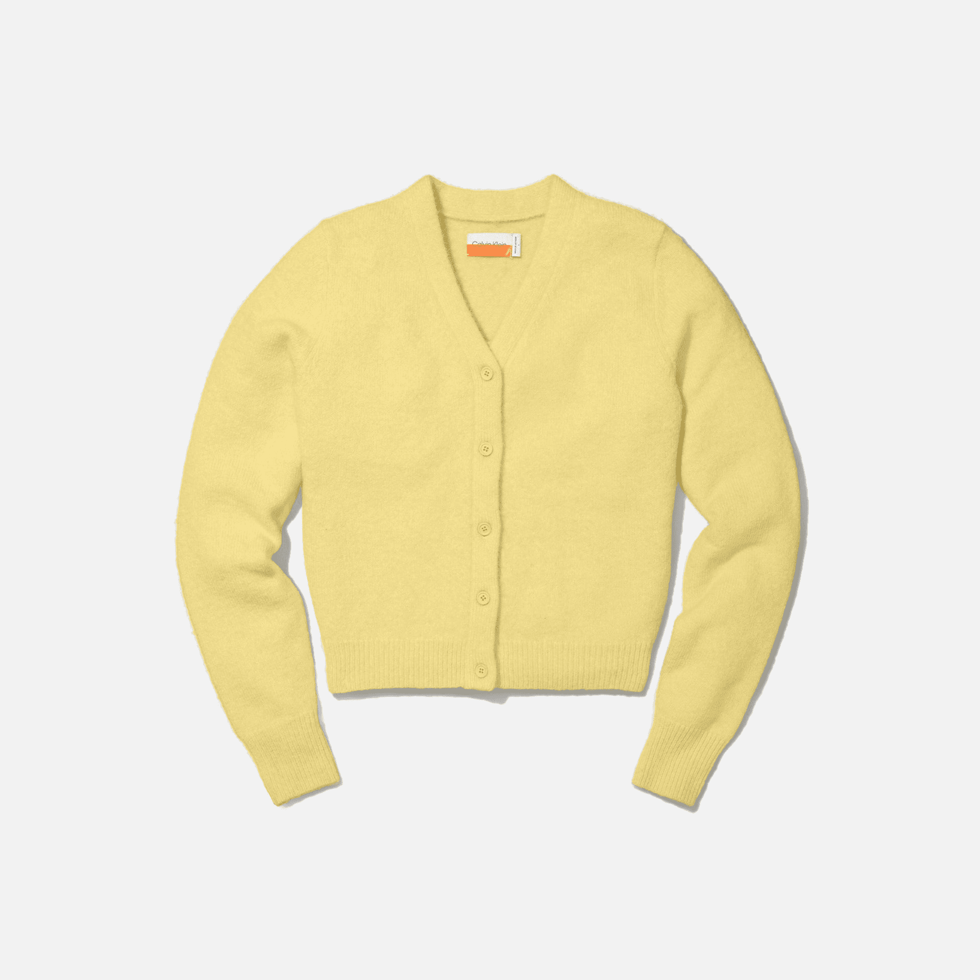 Calvin Klein x Heron Preston WMNS Cardigan - Pale Yellow — Image 2
