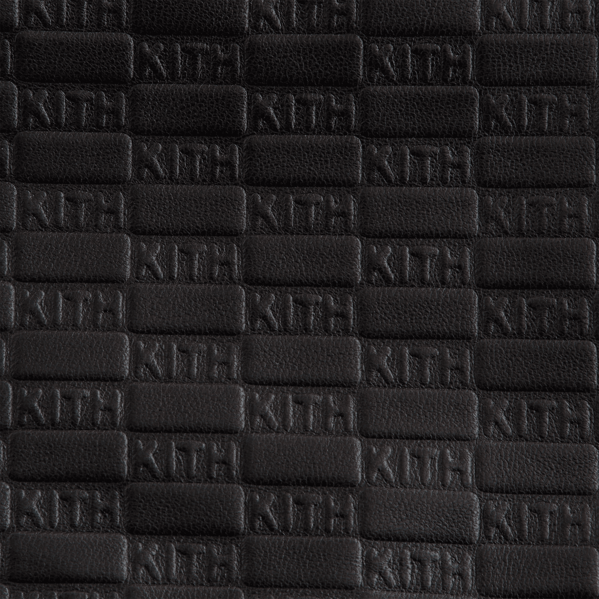 Lisa for Kith Women Nari Monogram Leather Mini Skirt - Black — Image 2