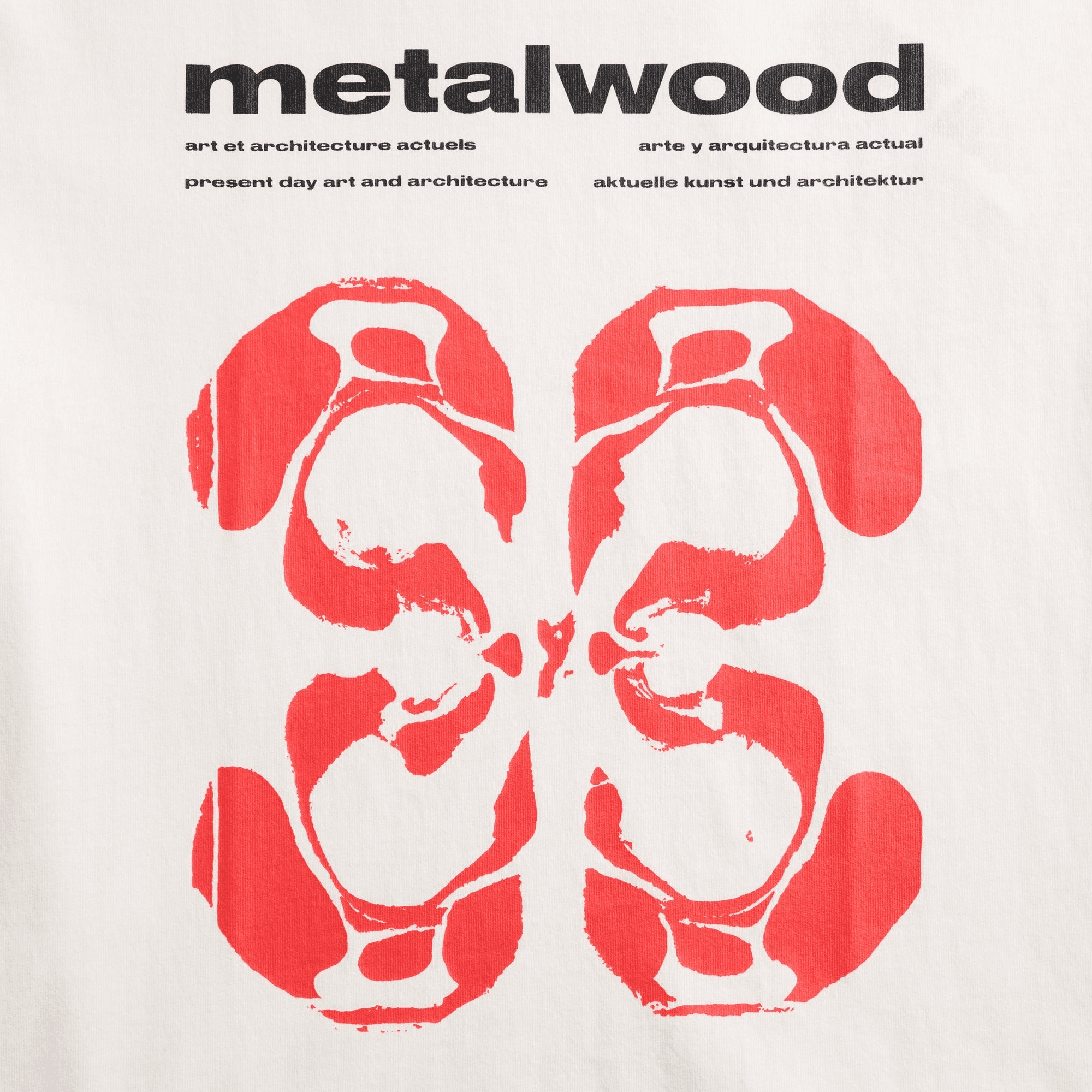 Metalwood Rorschach Tee - White — Image 2