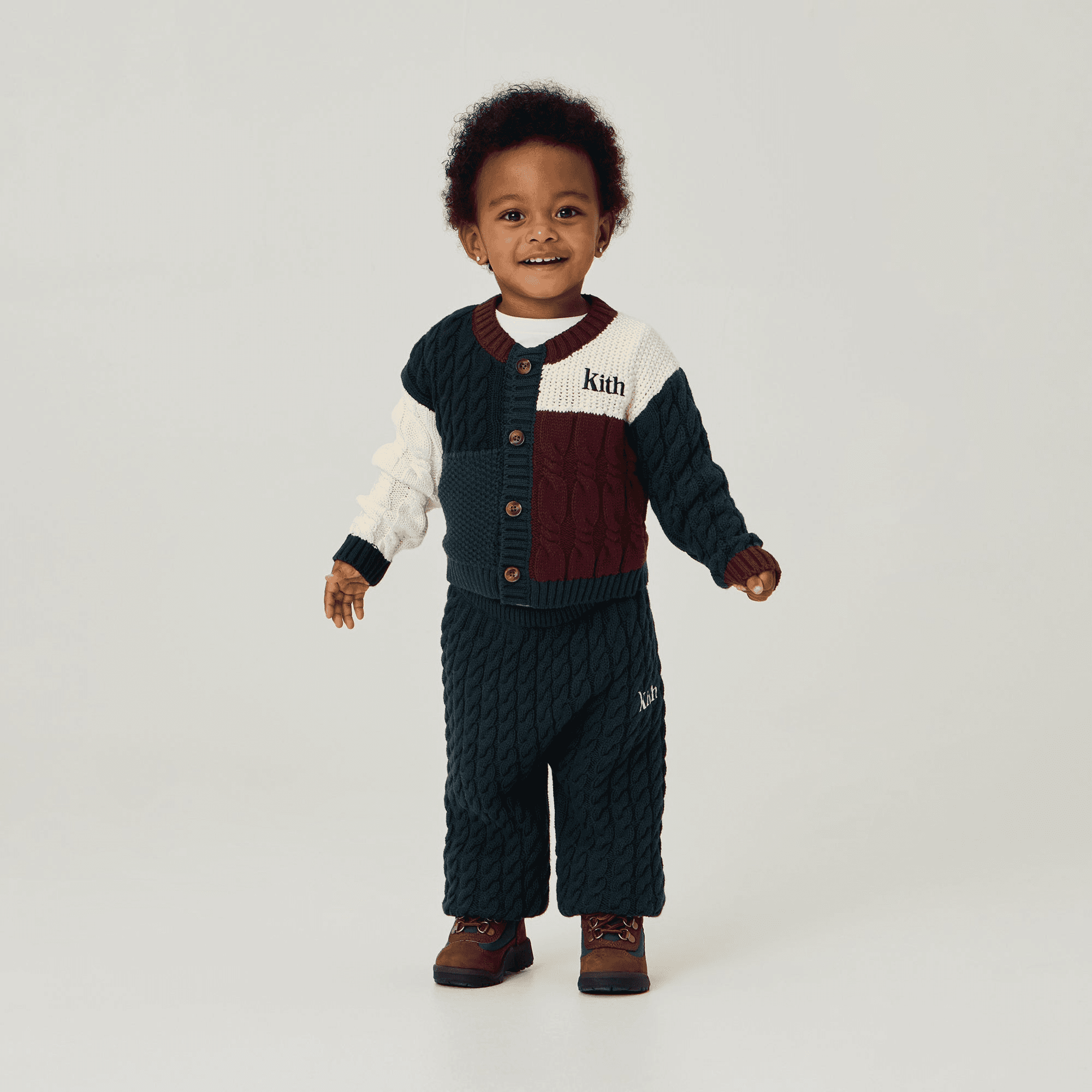 Kith Baby Color-Block Cardigan Sweater Set - Stadium — Image 6