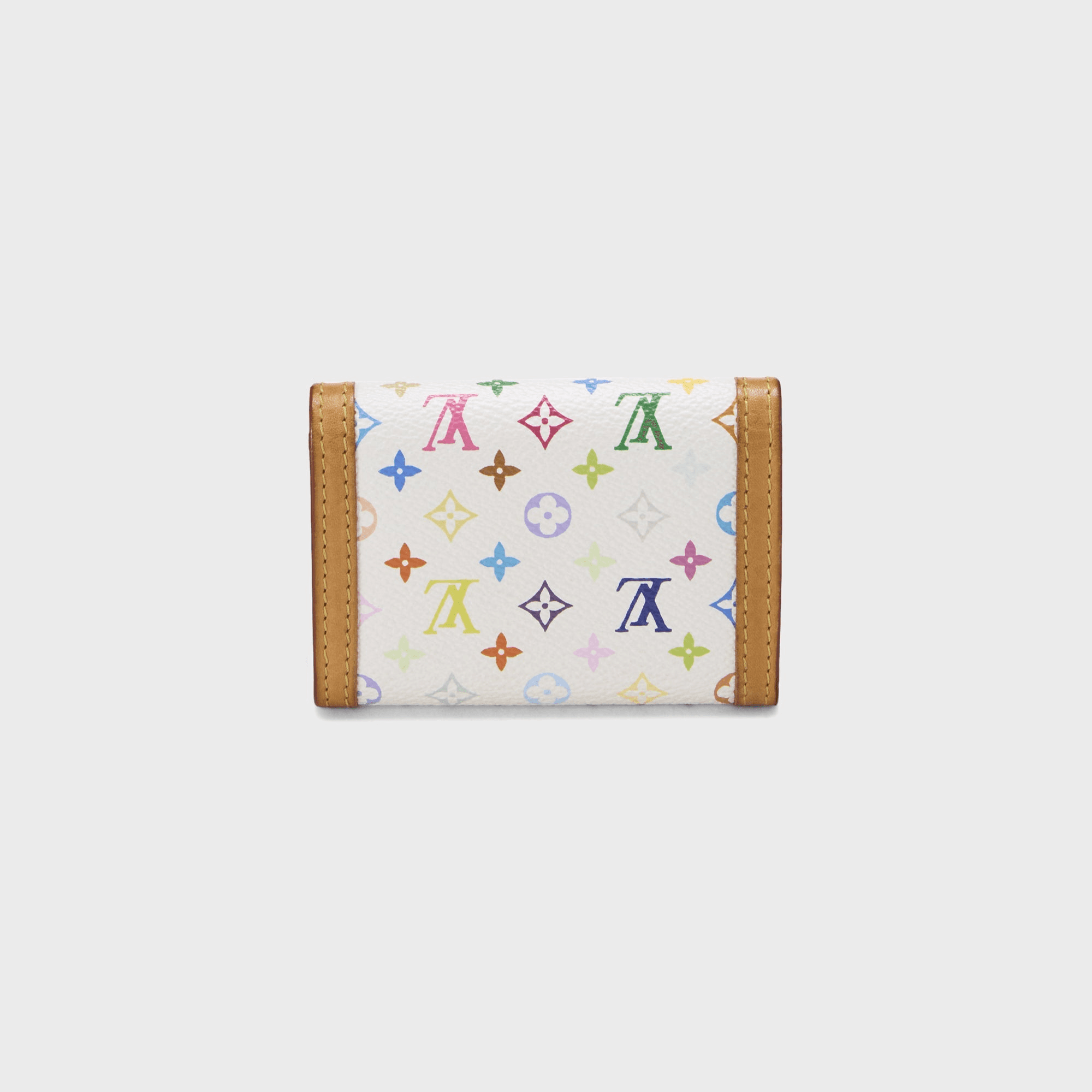 WGACA Louis Vuitton x Takashi Murakami White Monogram Porte Monnaie Plat - Multi / White — Image 3