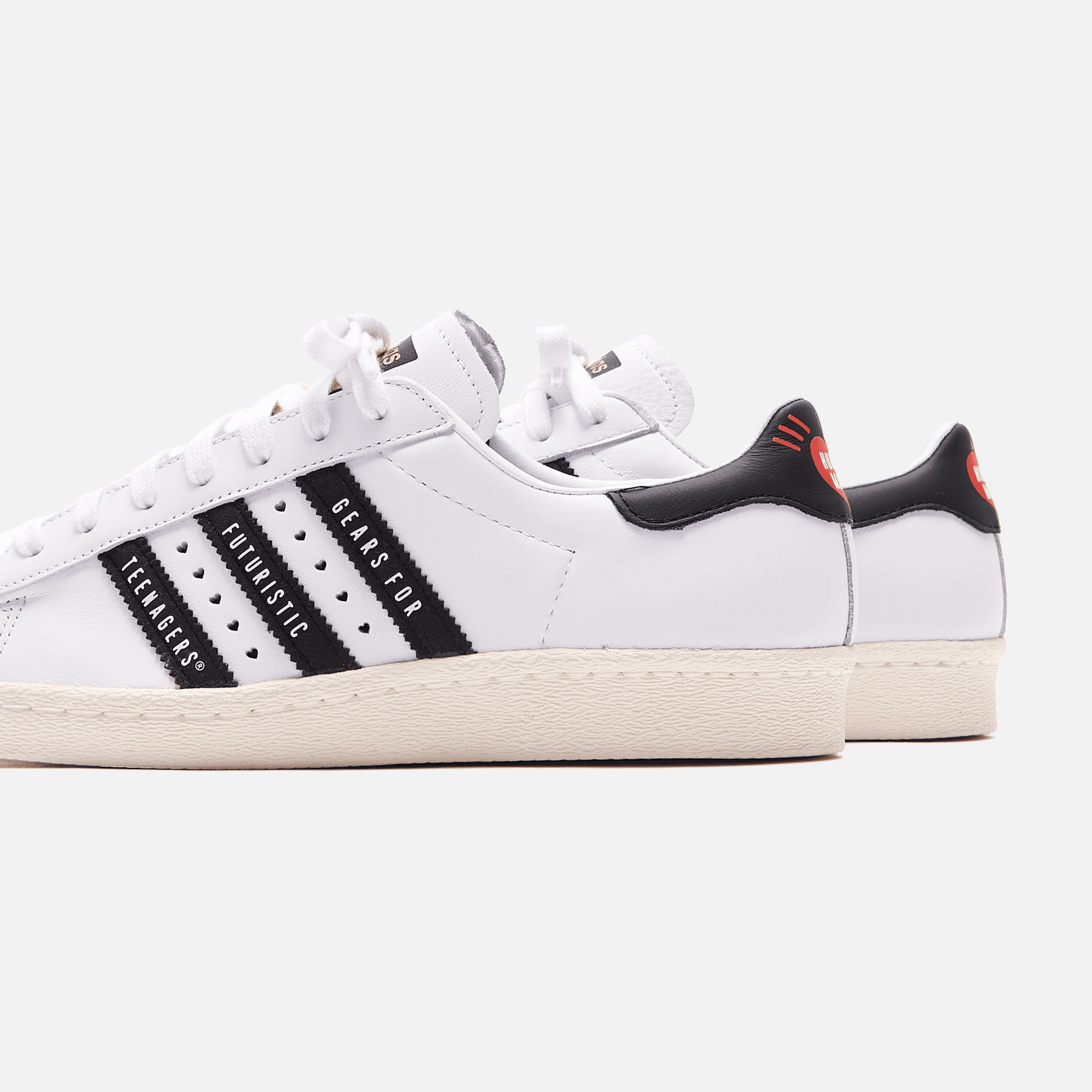 adidas Consortium x Human Made Superstar 80s - White / Core Black / Off White — Image 5