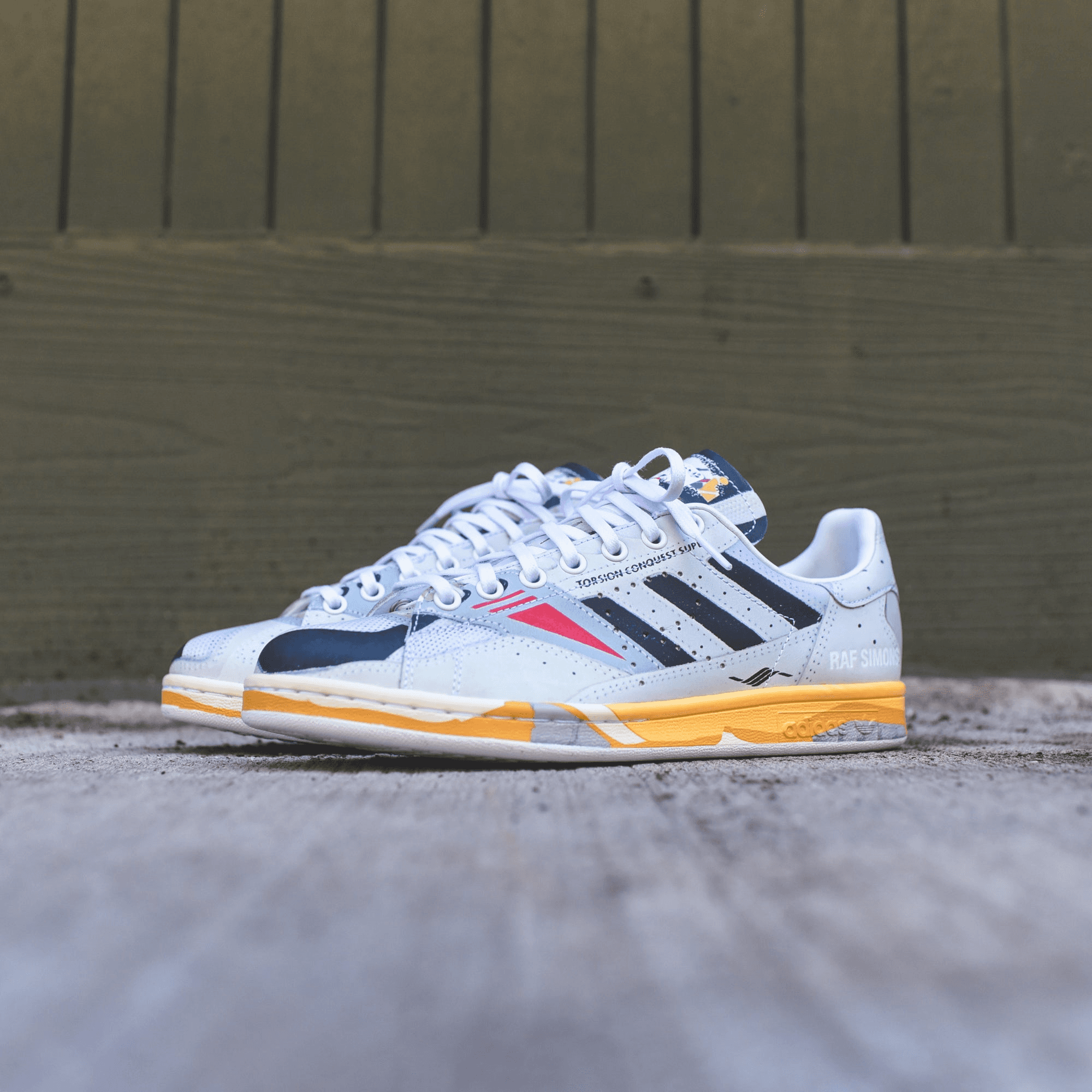 adidas by Raf Simons Torsion Stan Smith - Cloud White / Core Black / Light Grey — Image 3
