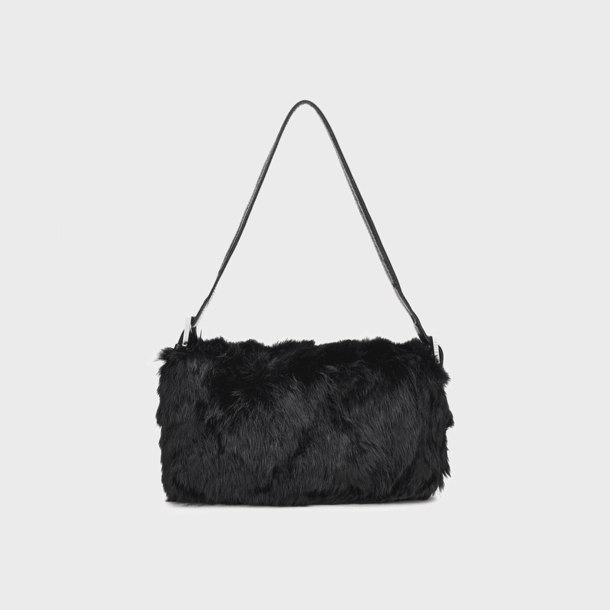 WGACA Fendi Fur Baguette - Black — Image 3