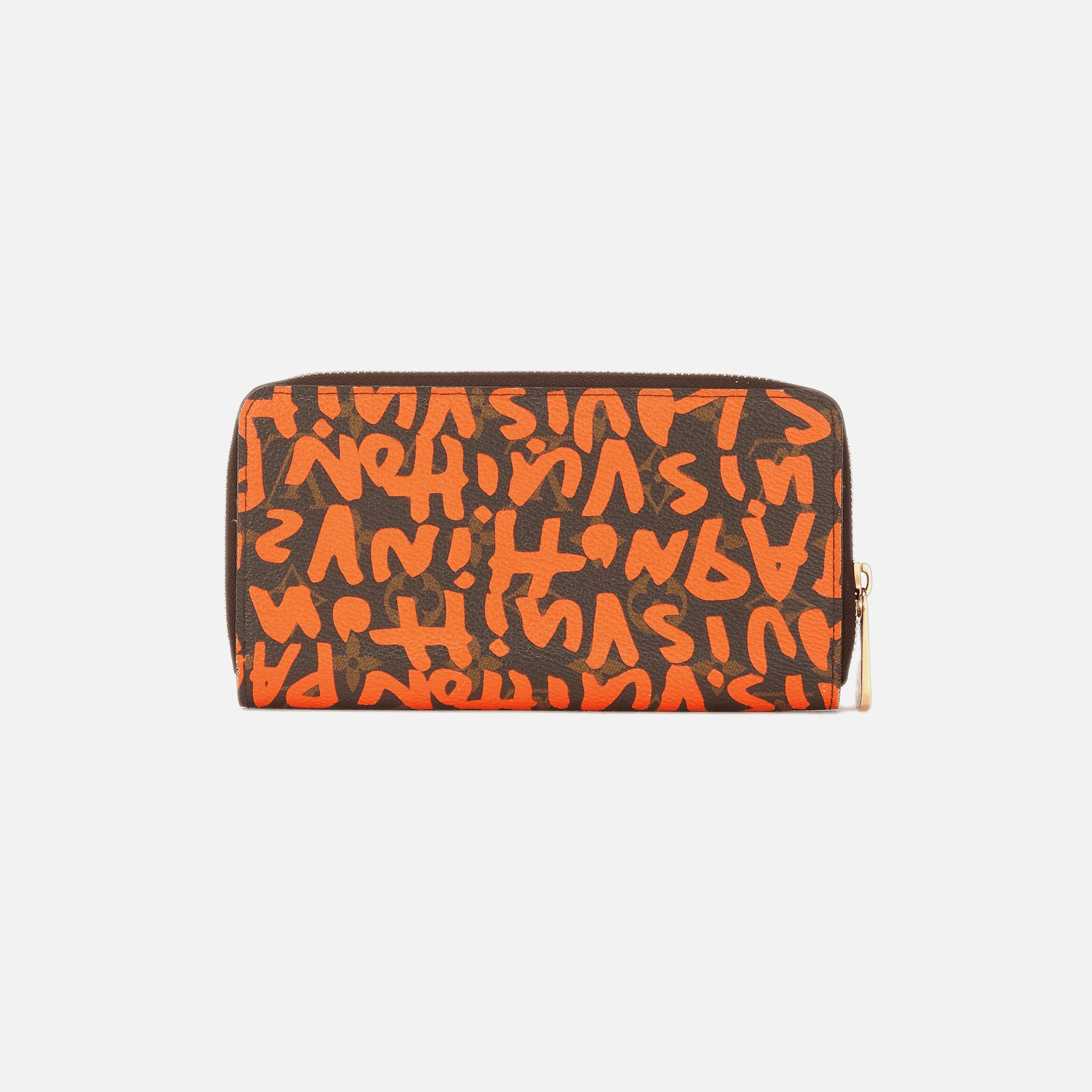 WGACA Louis Vuitton Sprouse Continental Wallet - Orange — Image 3