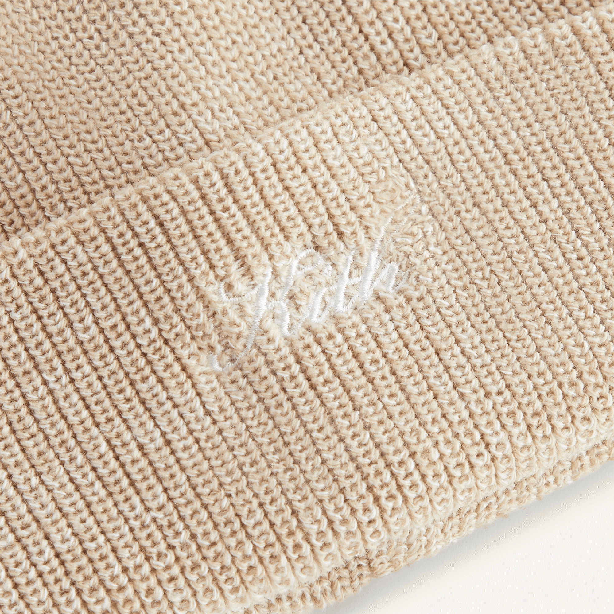 Kith Women Script Classic Beanie - Oatmeal — Image 2