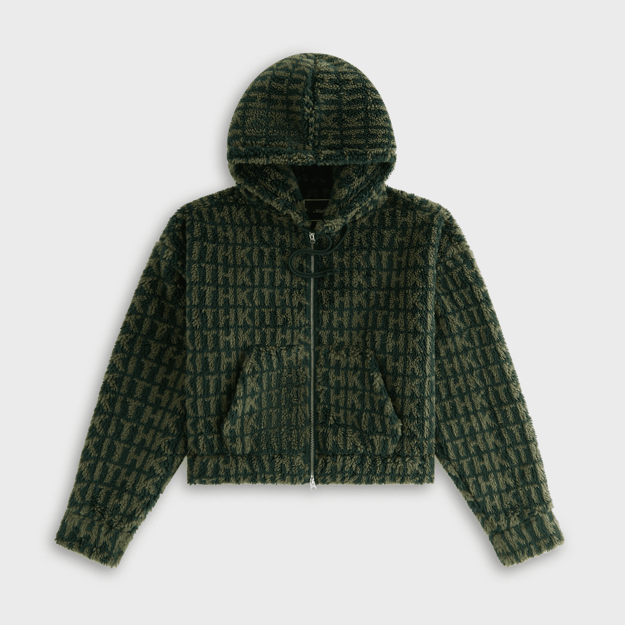 Kith Women Sylas Sherpa Monogram Zip Hoodie - Stadium