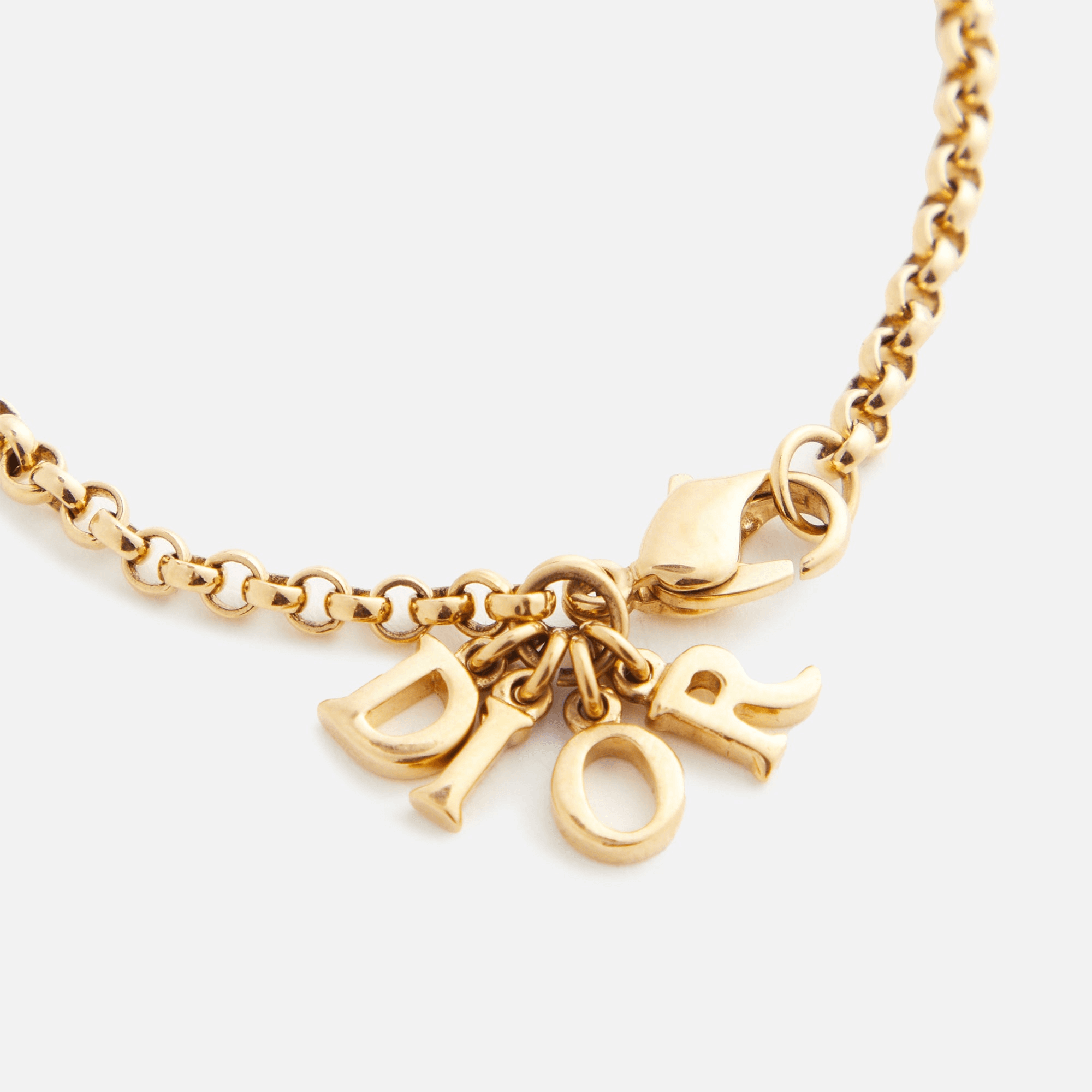 What Goes Around Comes Around Dior Letters Bracelet - Gold — Image 2