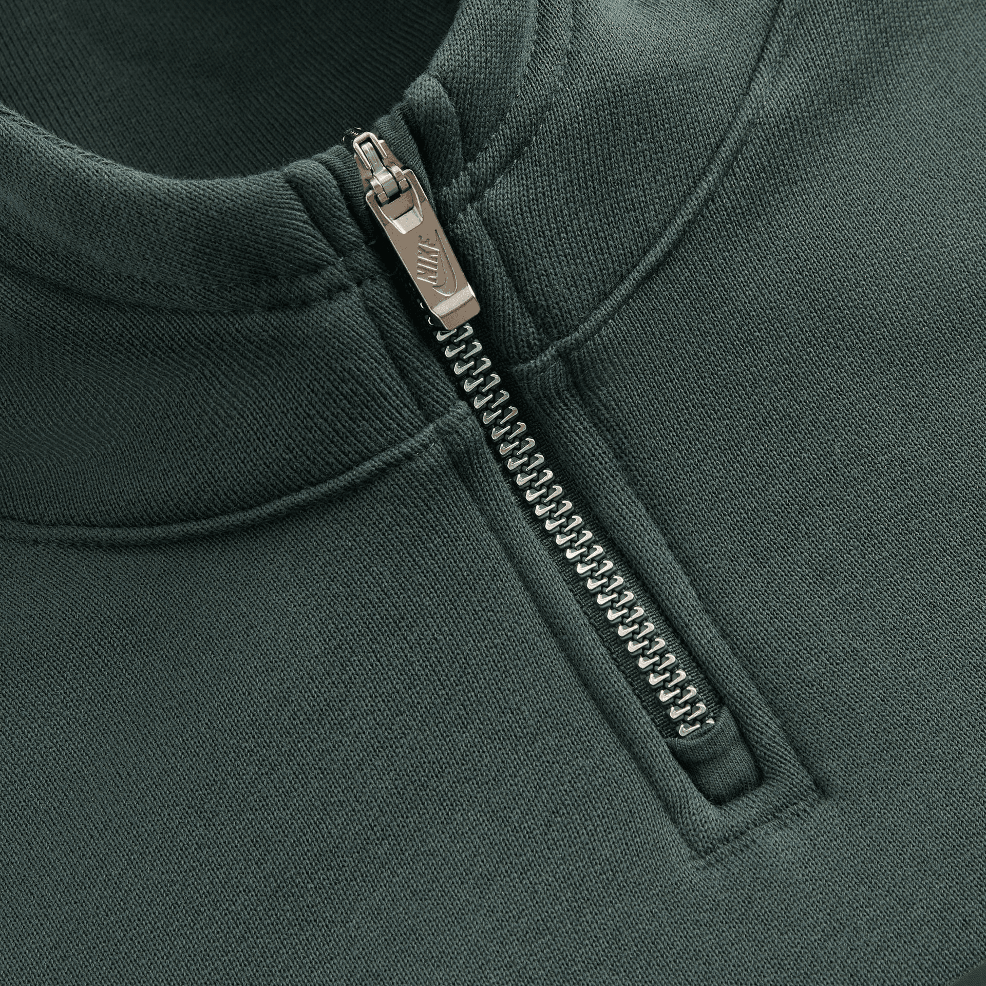 Kith Kids for Nike Quarter Zip Hoodie - Black Spruce — Image 2