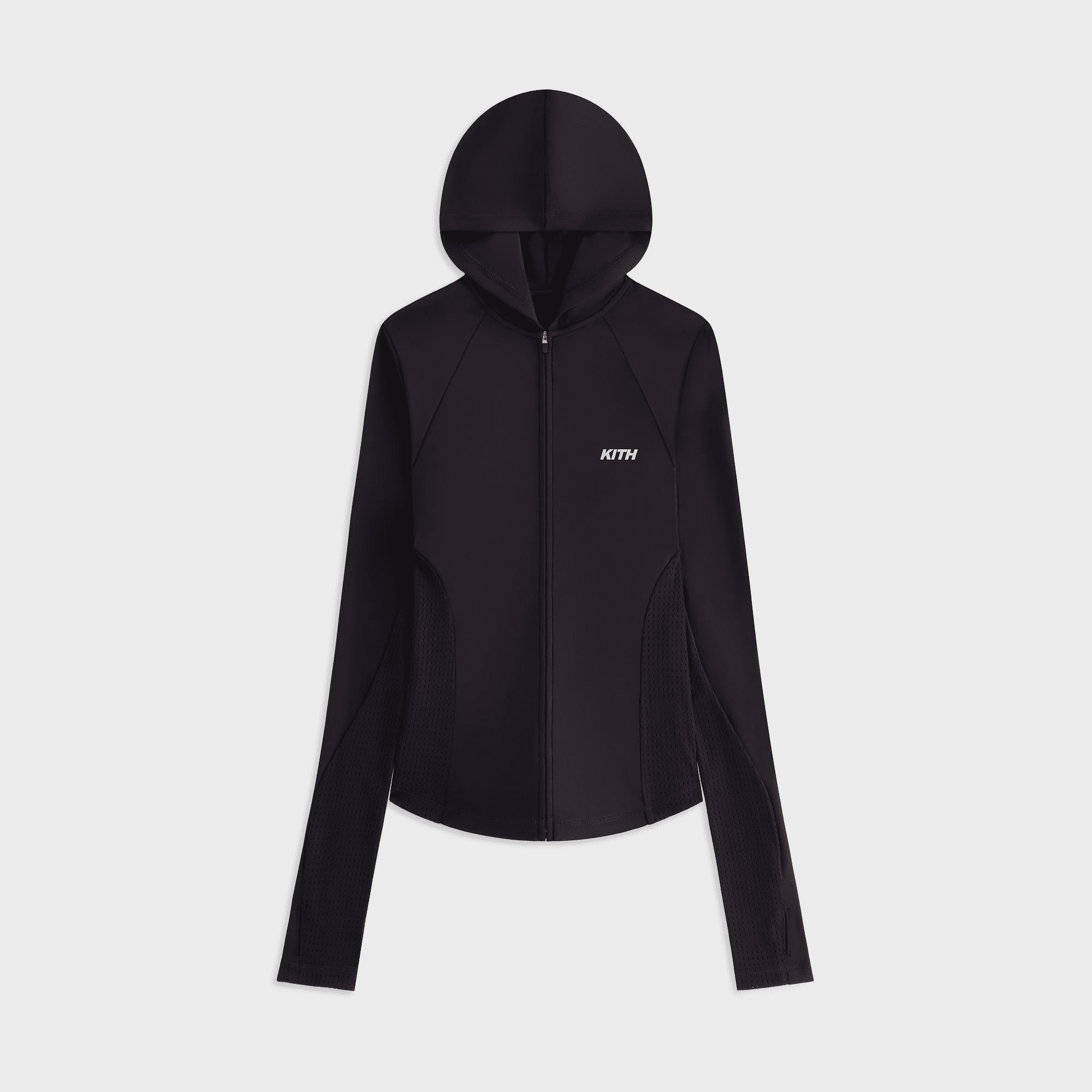 Kith Women Alyza Paneled Zip Hoodie - Black