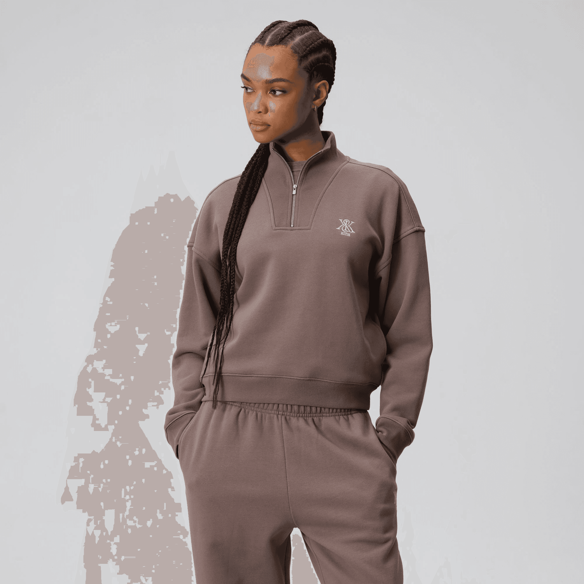 Kith Women Ryder II Quarter Zip - Timber — Image 4
