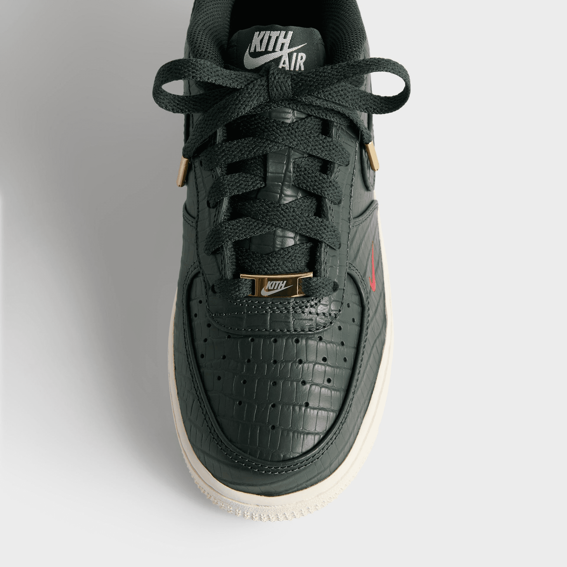 Kith for Nike GS Air Force 1 - Black Spruce / Phantom / Varsity Red — Image 4