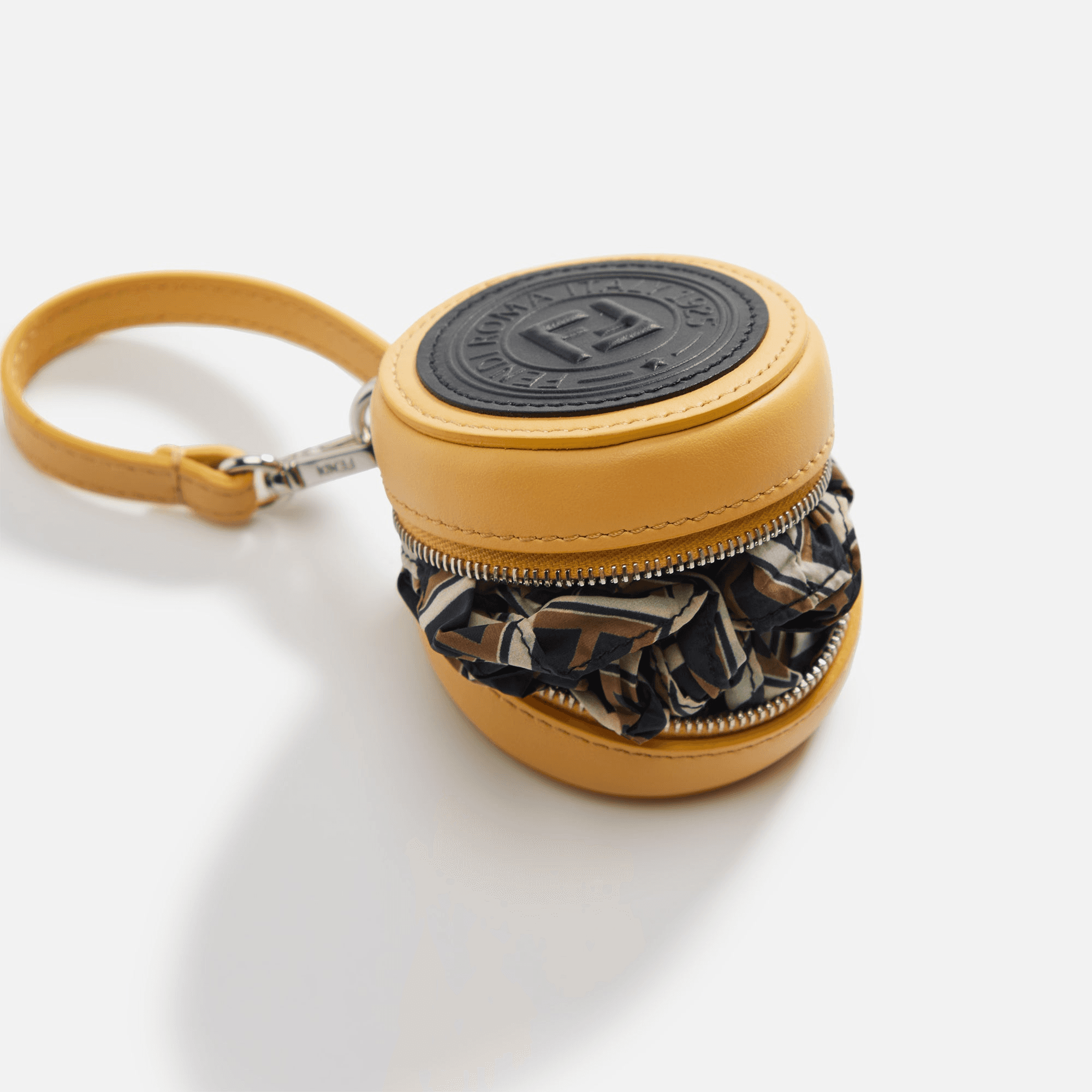 WGACA Fendi Leather Bag Charm - Beige — Image 2