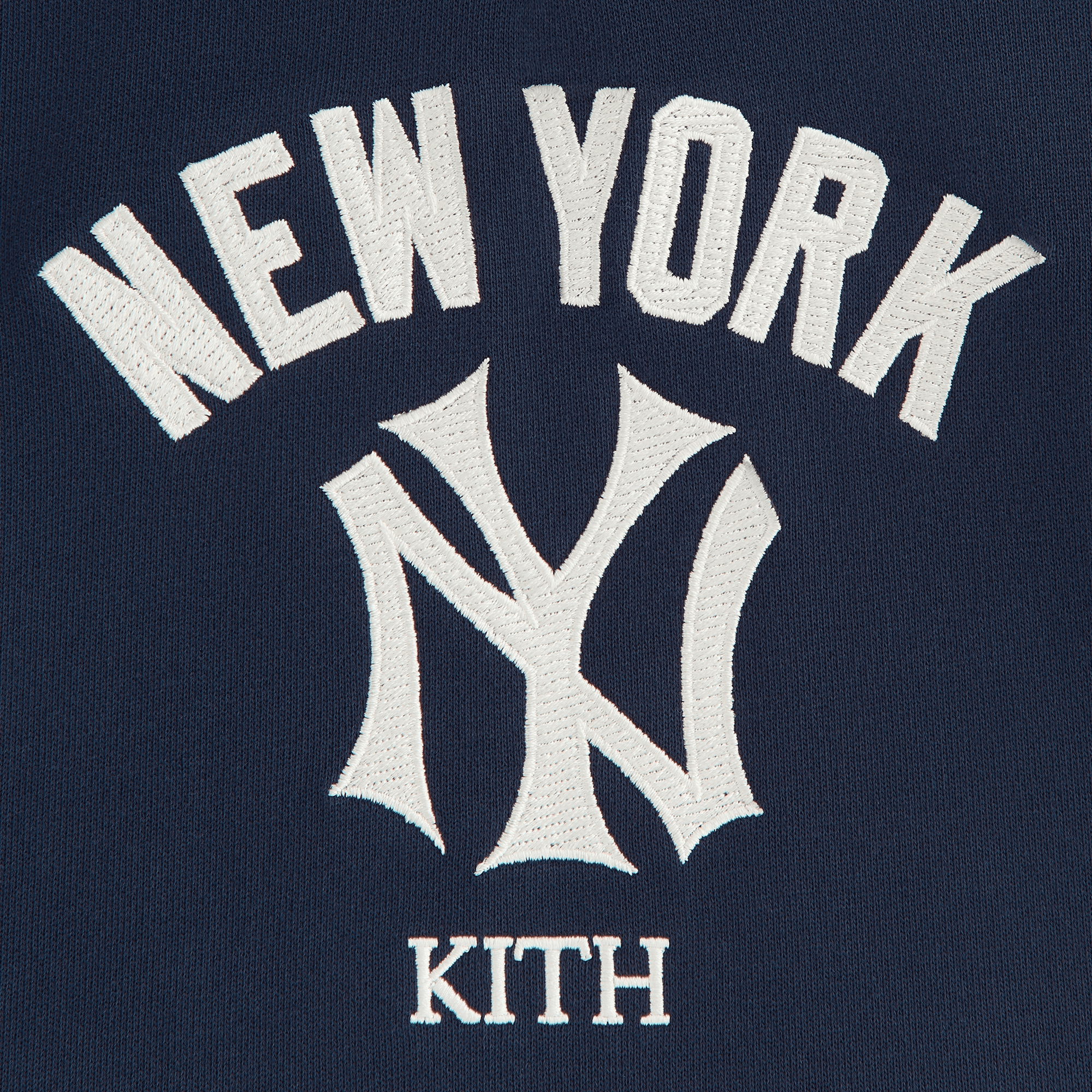 Kith Kids for the New York Yankees Combo Lewis V-Neck Hoodie - Nocturnal — Image 2
