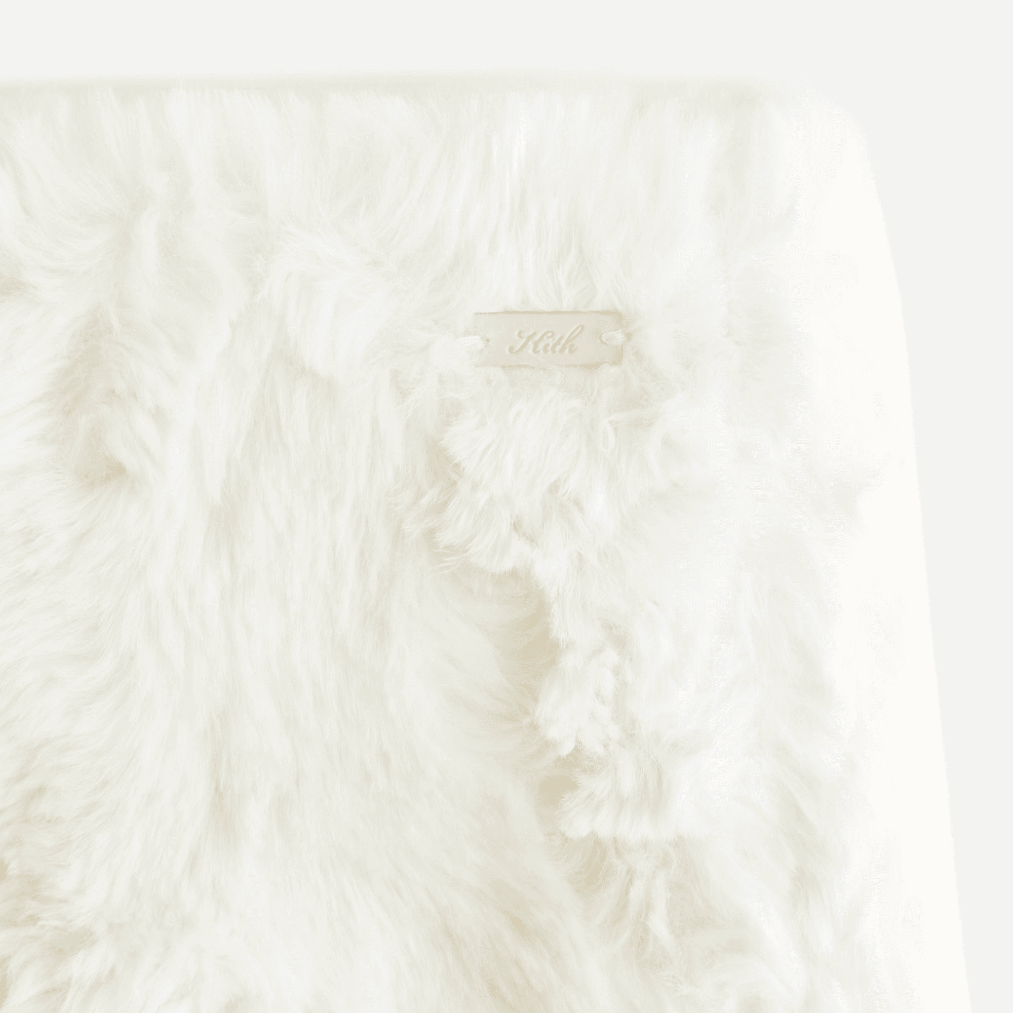 Kith Women Ashtyn Cowlick Fur Mini Skirt - Sandrift — Image 4