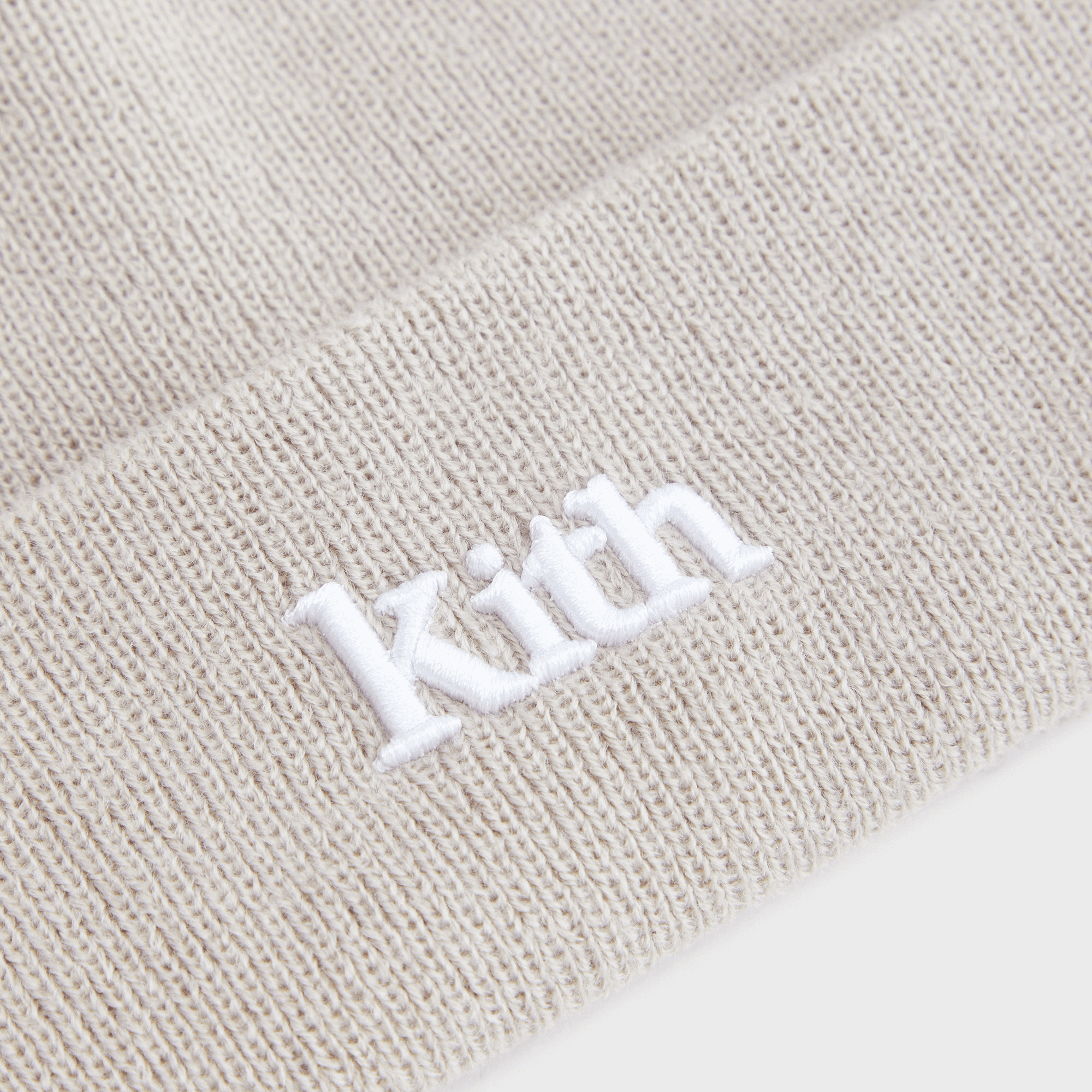 Kith Kids Classic Serif Logo Beanie - Plaster — Image 2