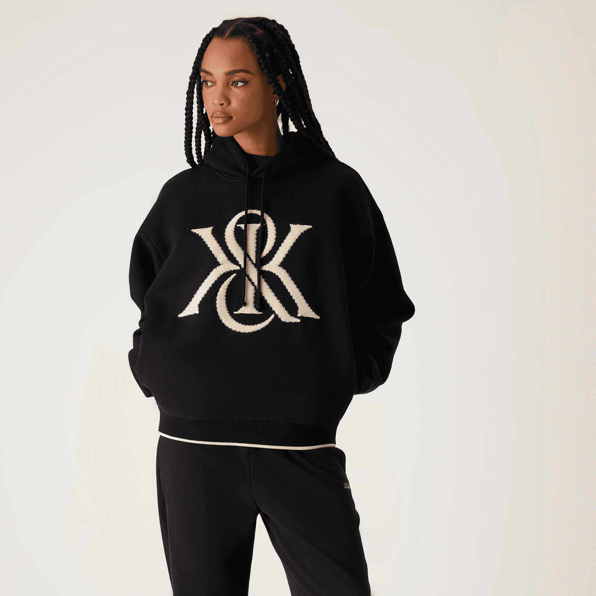 Kith Women Maverick Magnified Crest Hoodie - Black — Image 5
