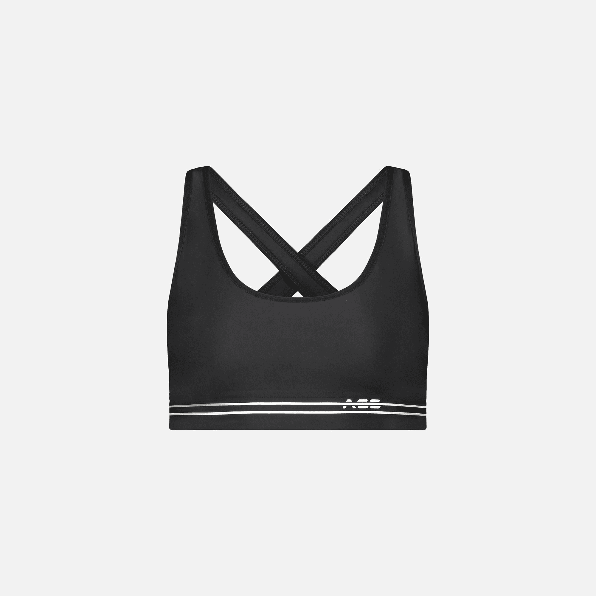 Adam Selman Cross Back Bra - Black