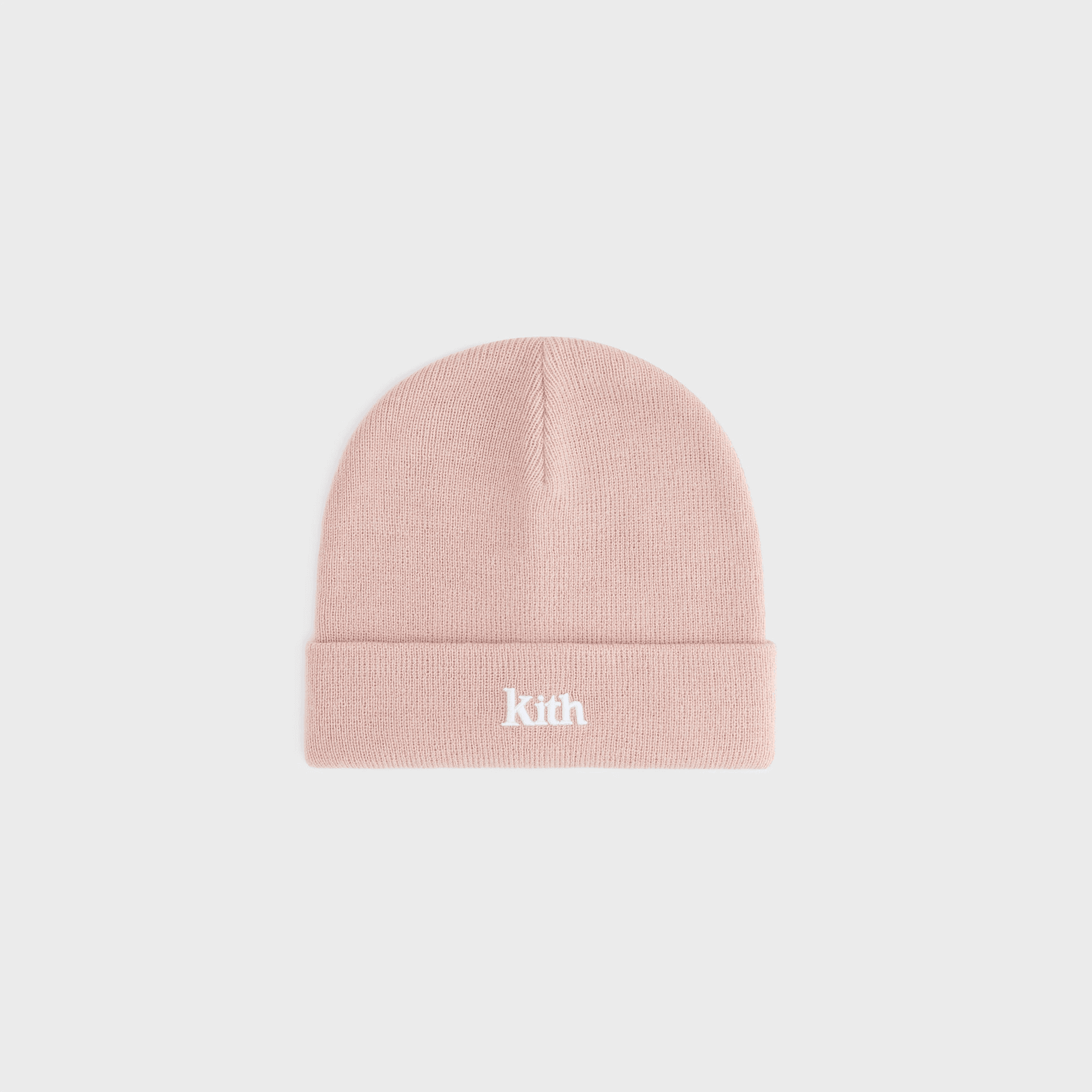 Kith Kids Classic Serif Logo Beanie - Rose