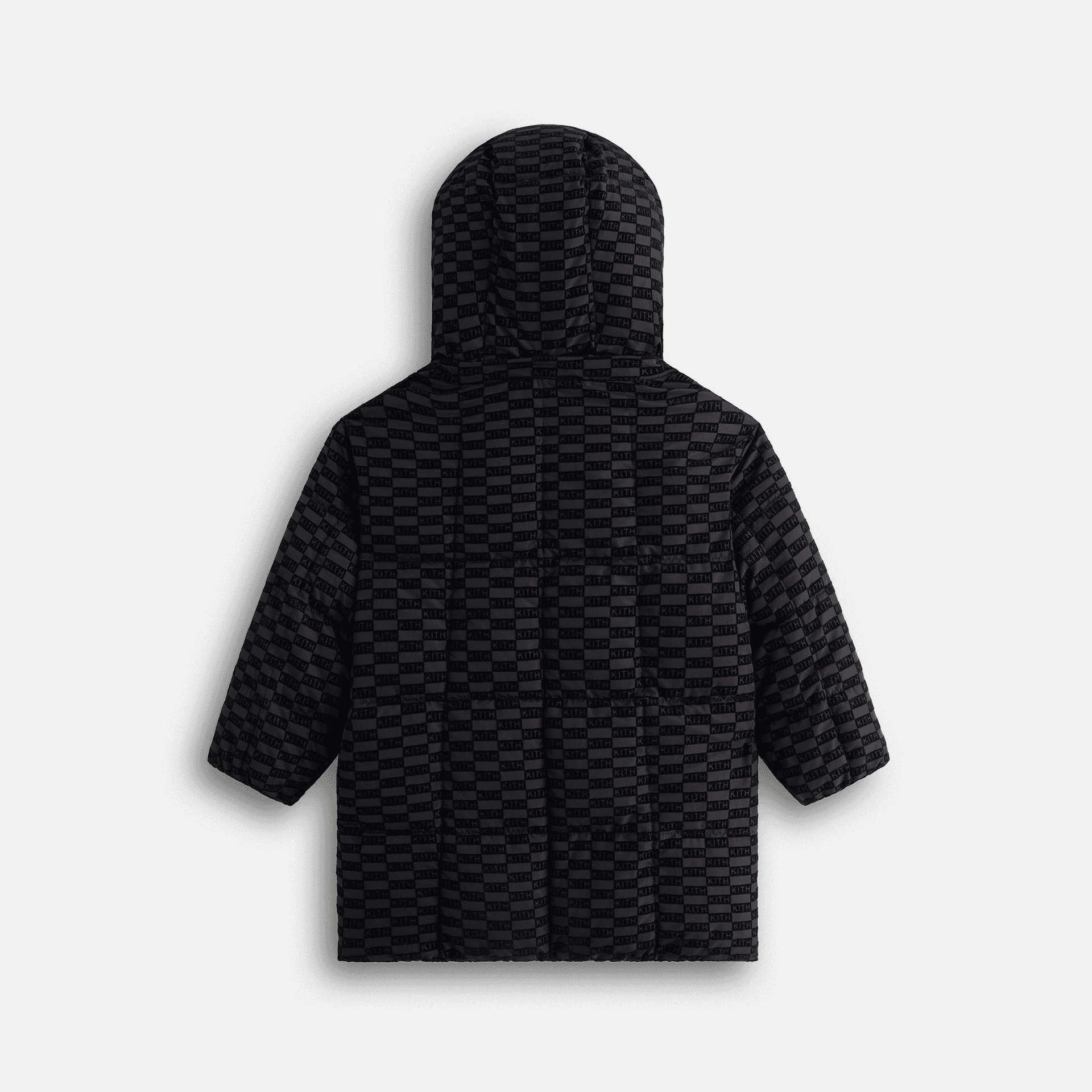 Kith Kids Flocked Puffer Coat - Black — Image 4