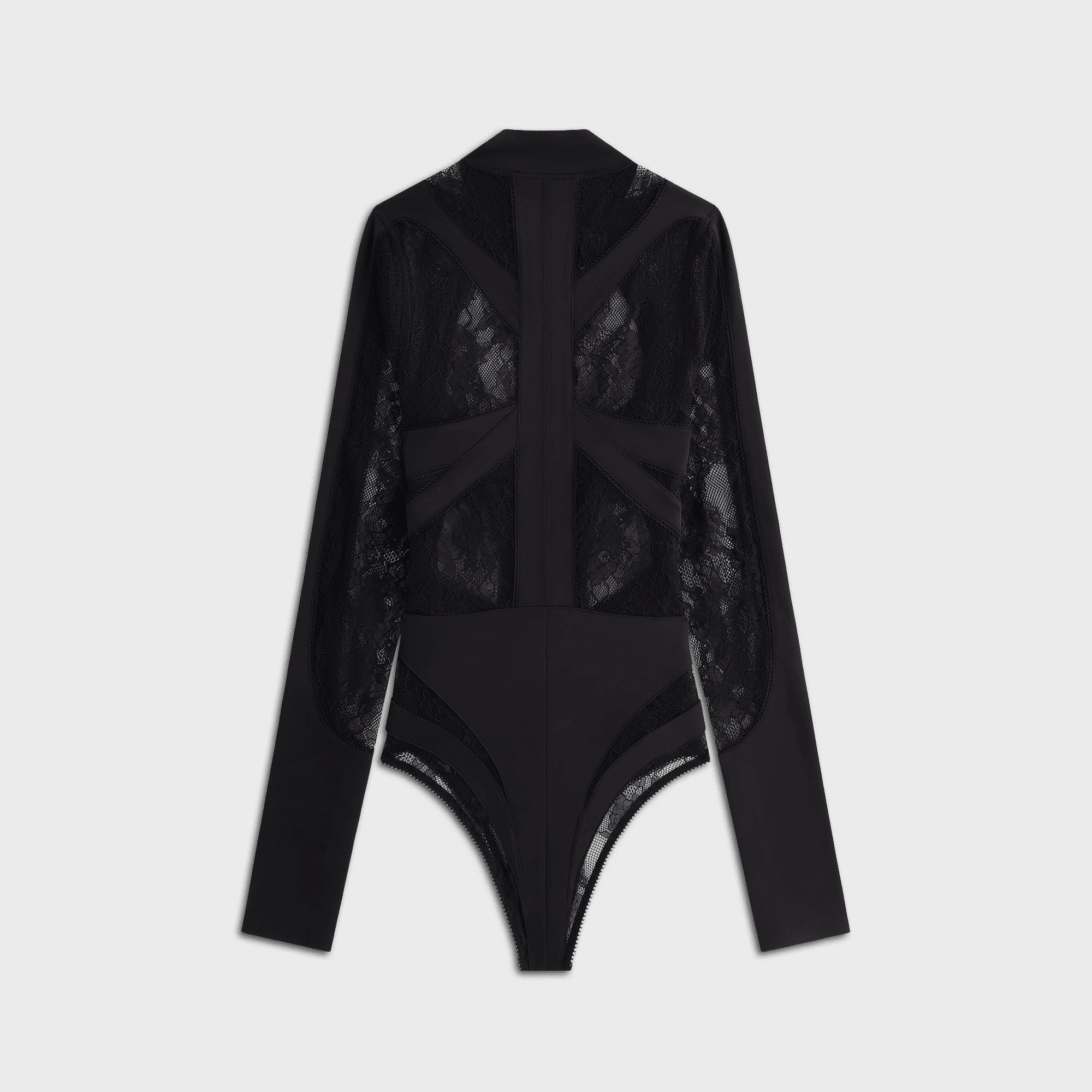 Lisa for Kith Women Vier Lace Paneled Bodysuit - Black — Image 6