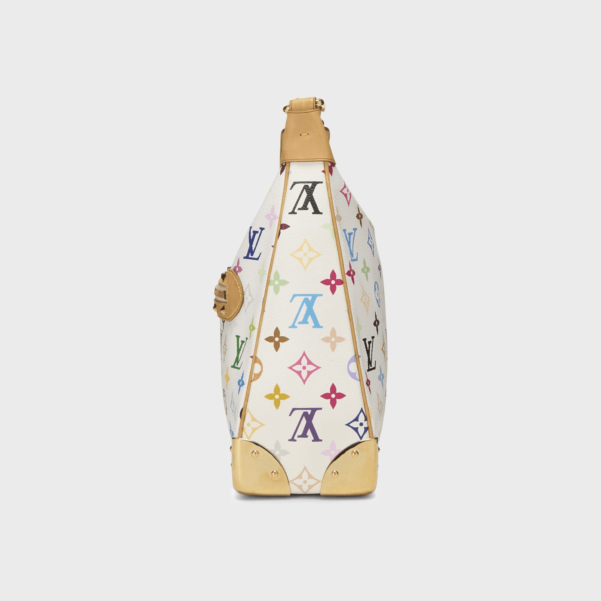 WGACA Takashi Murakami x Louis Vuitton White Monogram Multicore Boulogne - White — Image 4