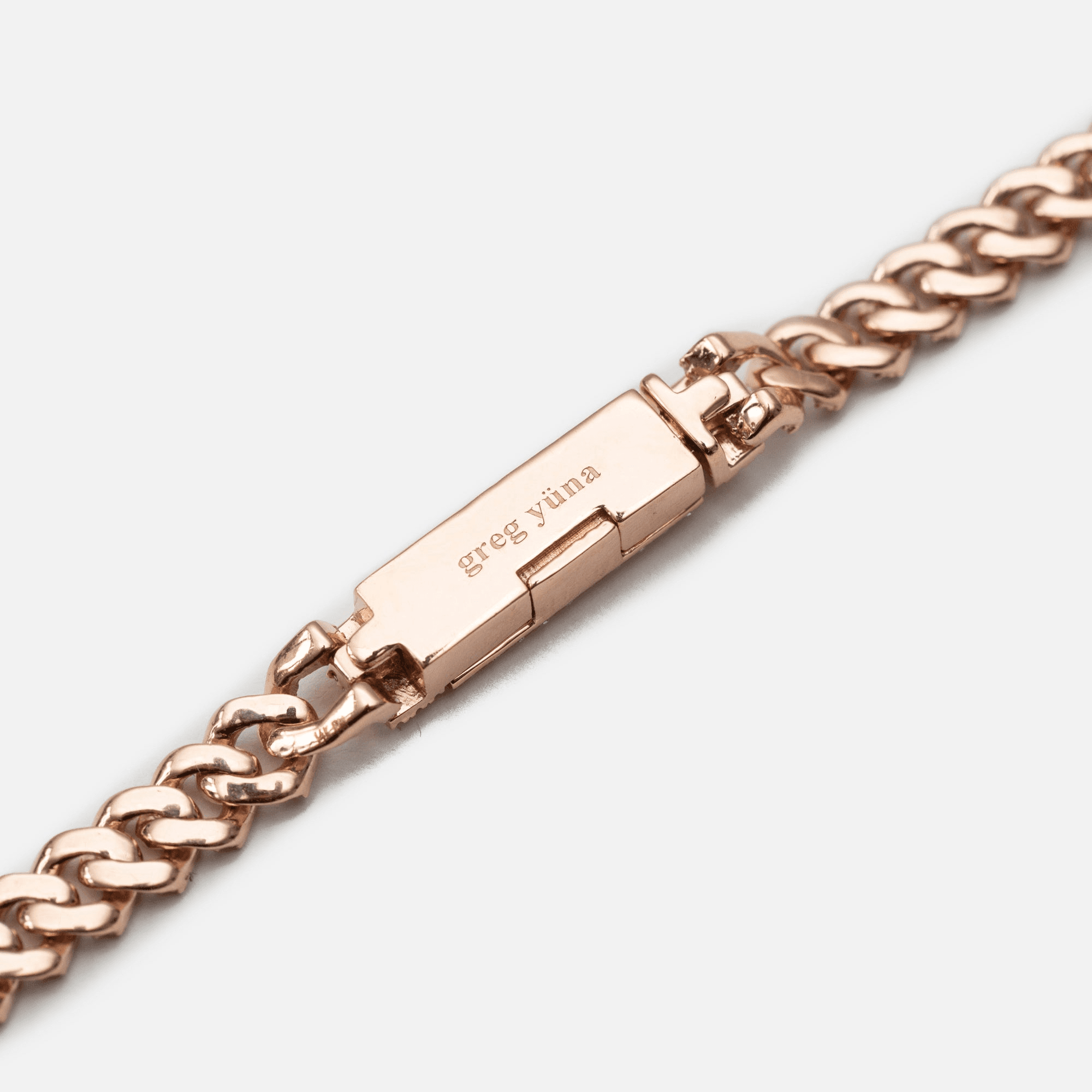 Greg Yuna Baby Cuban Chain 22 inches - Rose Gold — Image 2