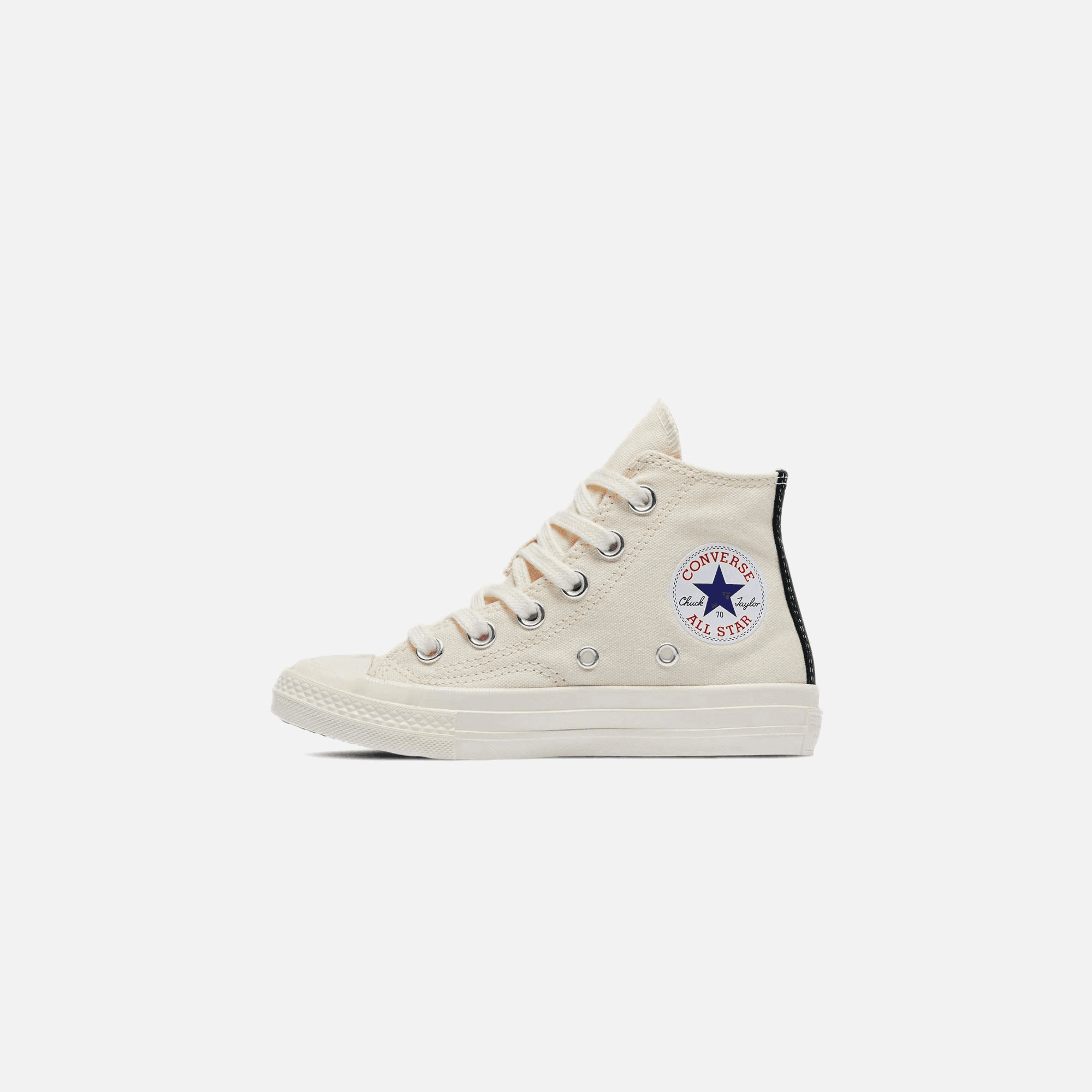 Comme Des Garçons Play x Converse Kids Chuck 70 High Top - Beige — Image 4