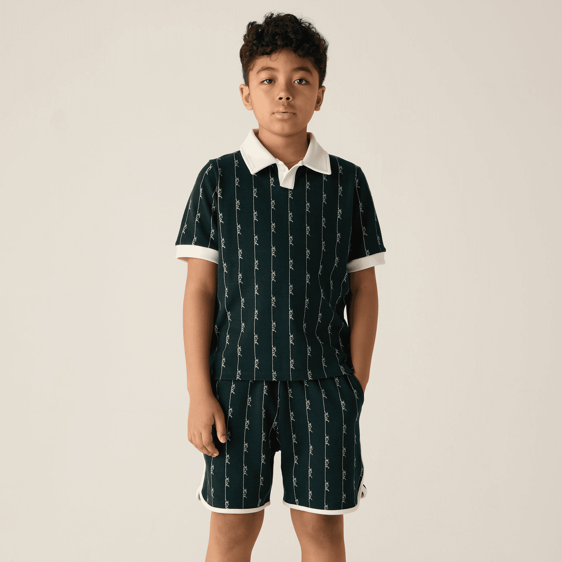Kith Kids Script Knit Jordan Short - Stadium — Image 4