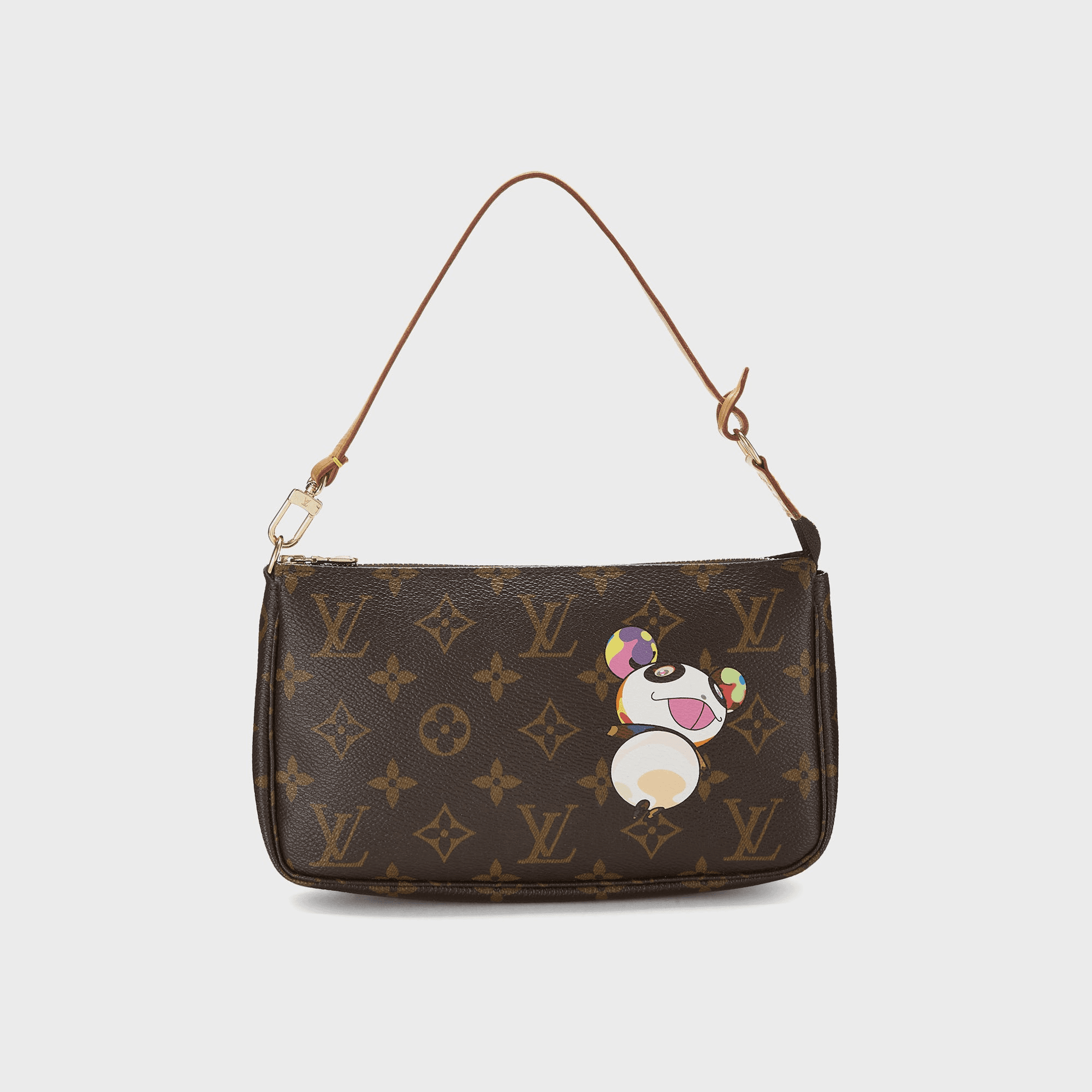 WGACA Louis Vuitton Murakami Panda Pochette Accessories V2 - Brown