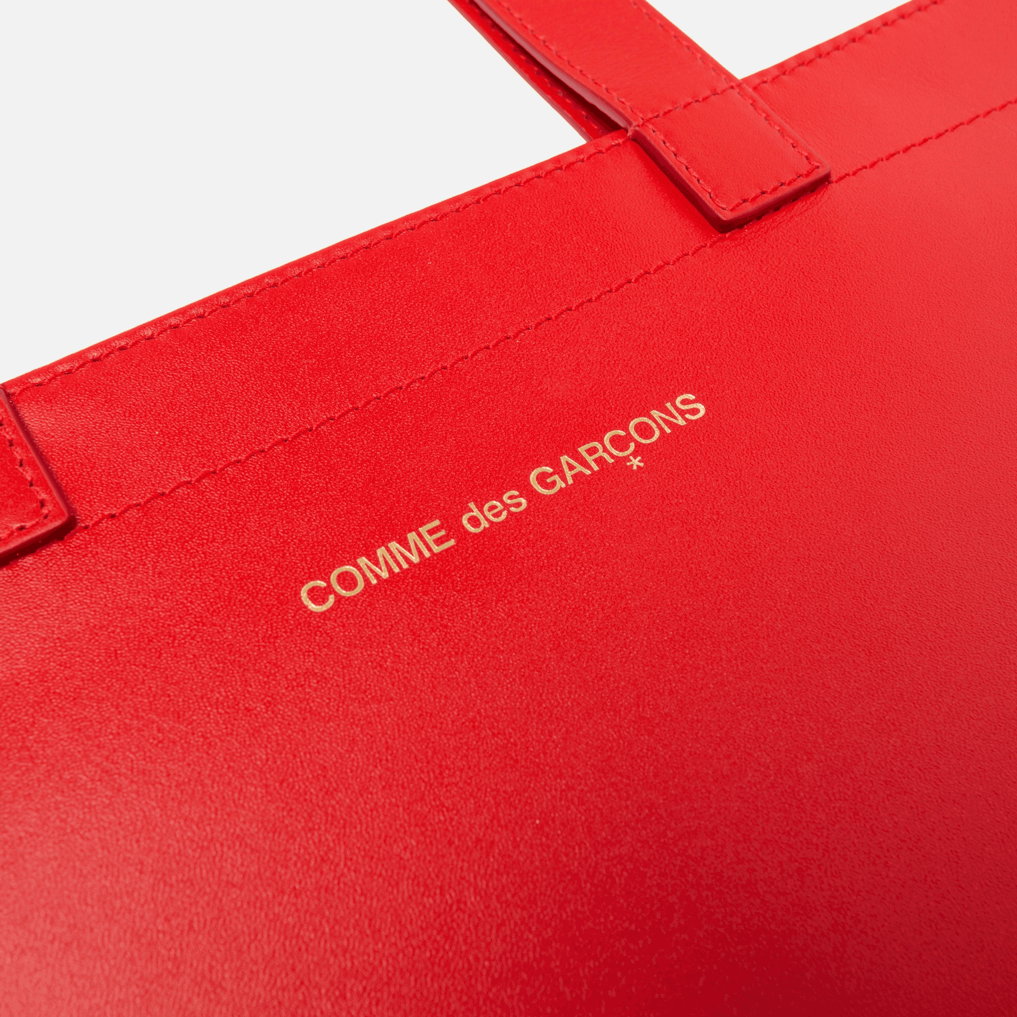 CDG Pocket Huge Logo Tote - Red — Image 2