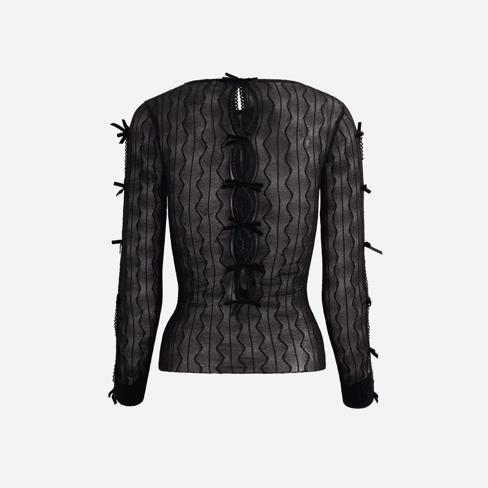 Second Skin Ross Bow Top - Black — Image 2