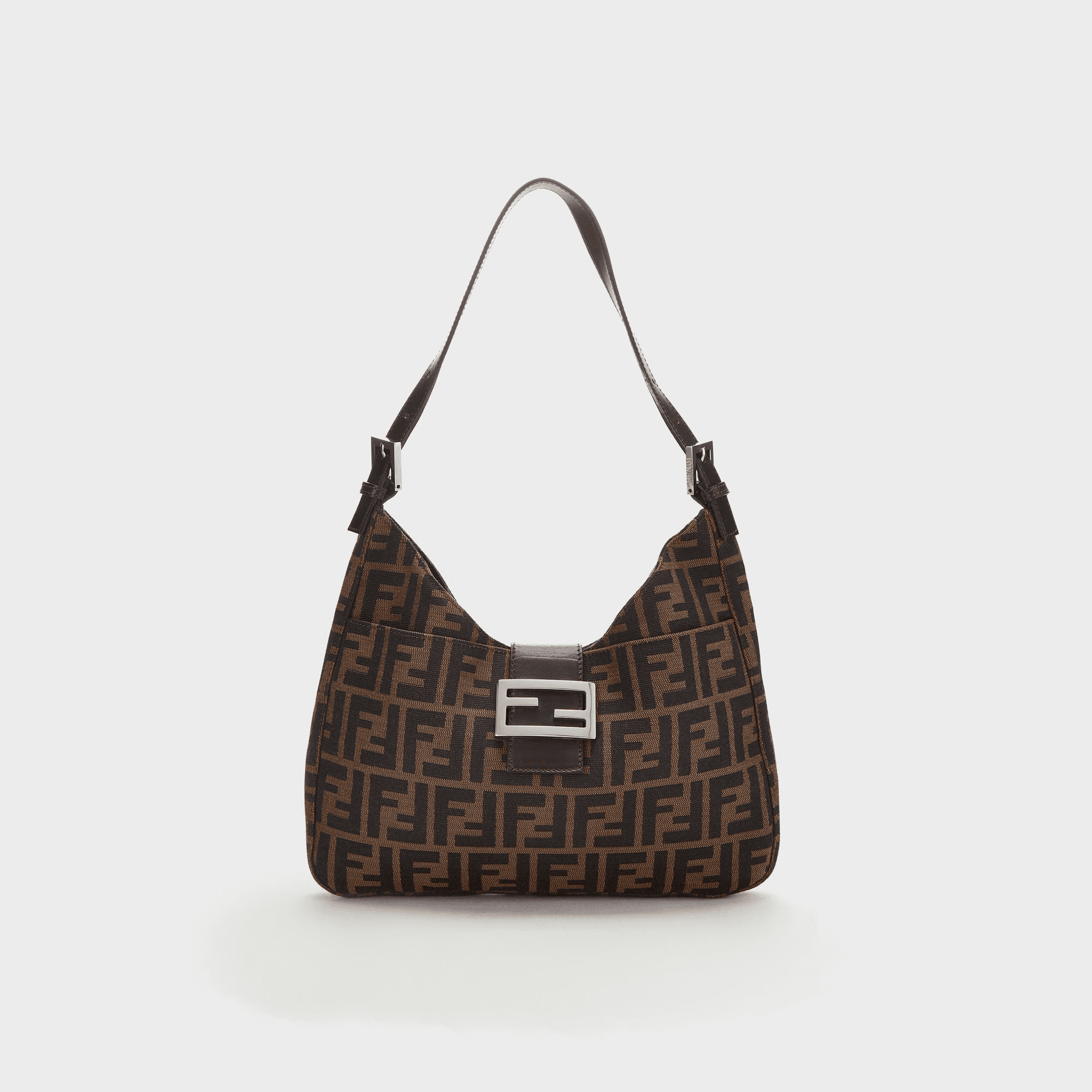 WGACA Fendi Zucca Shoulder - Brown